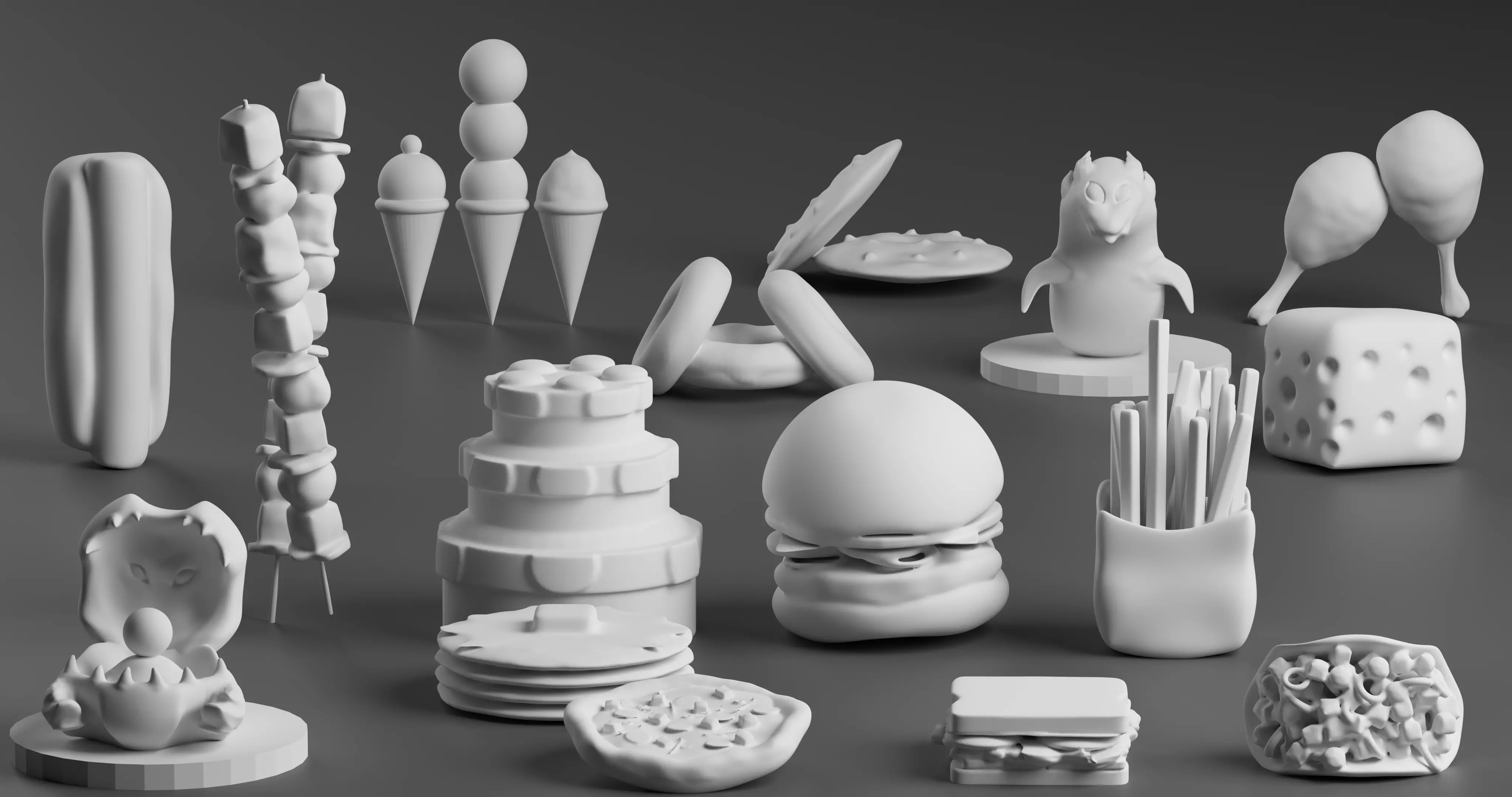 14 FOOD 2 Monster 3D print model_0