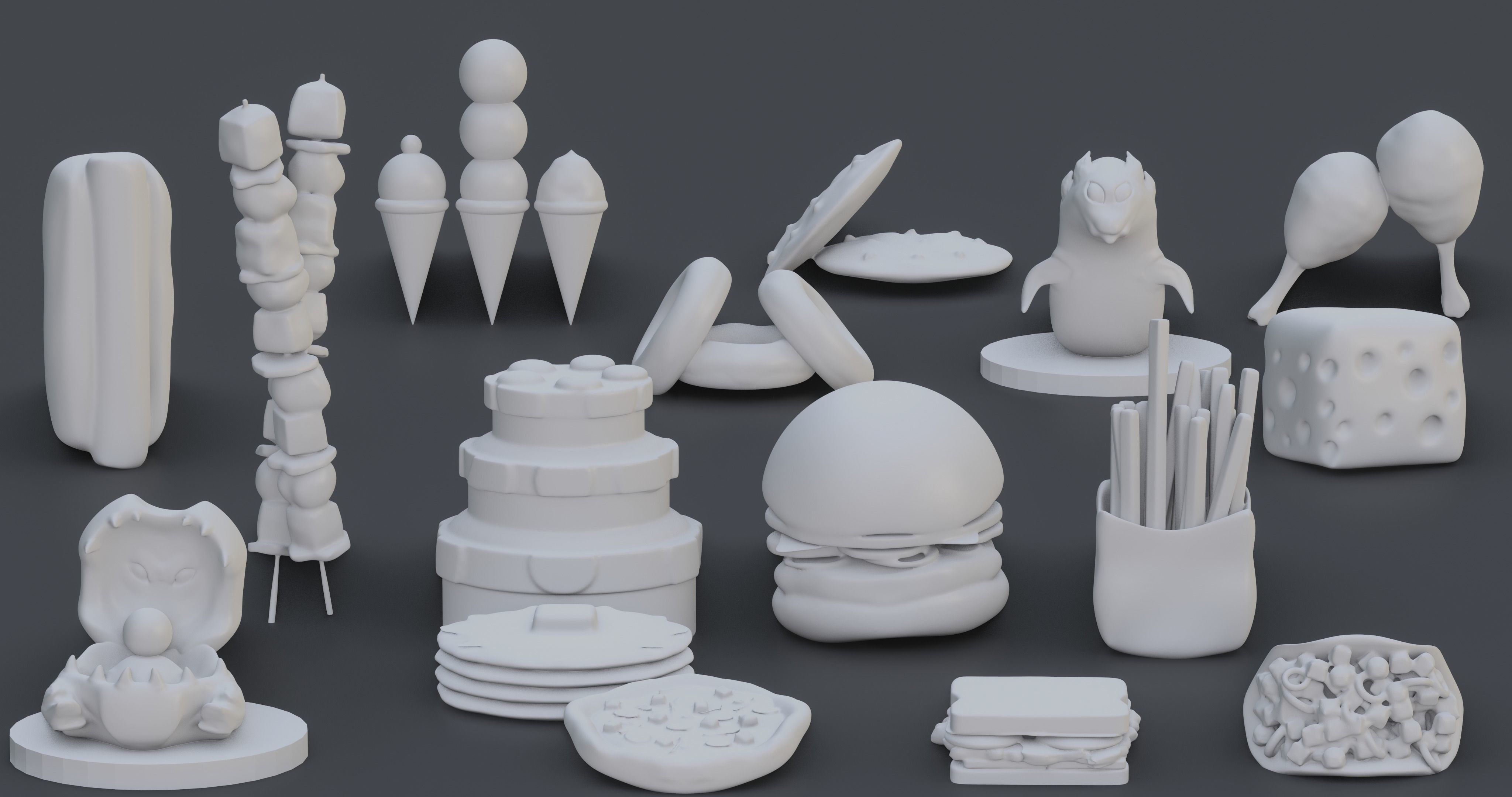 14 FOOD 2 Monster 3D print model_2