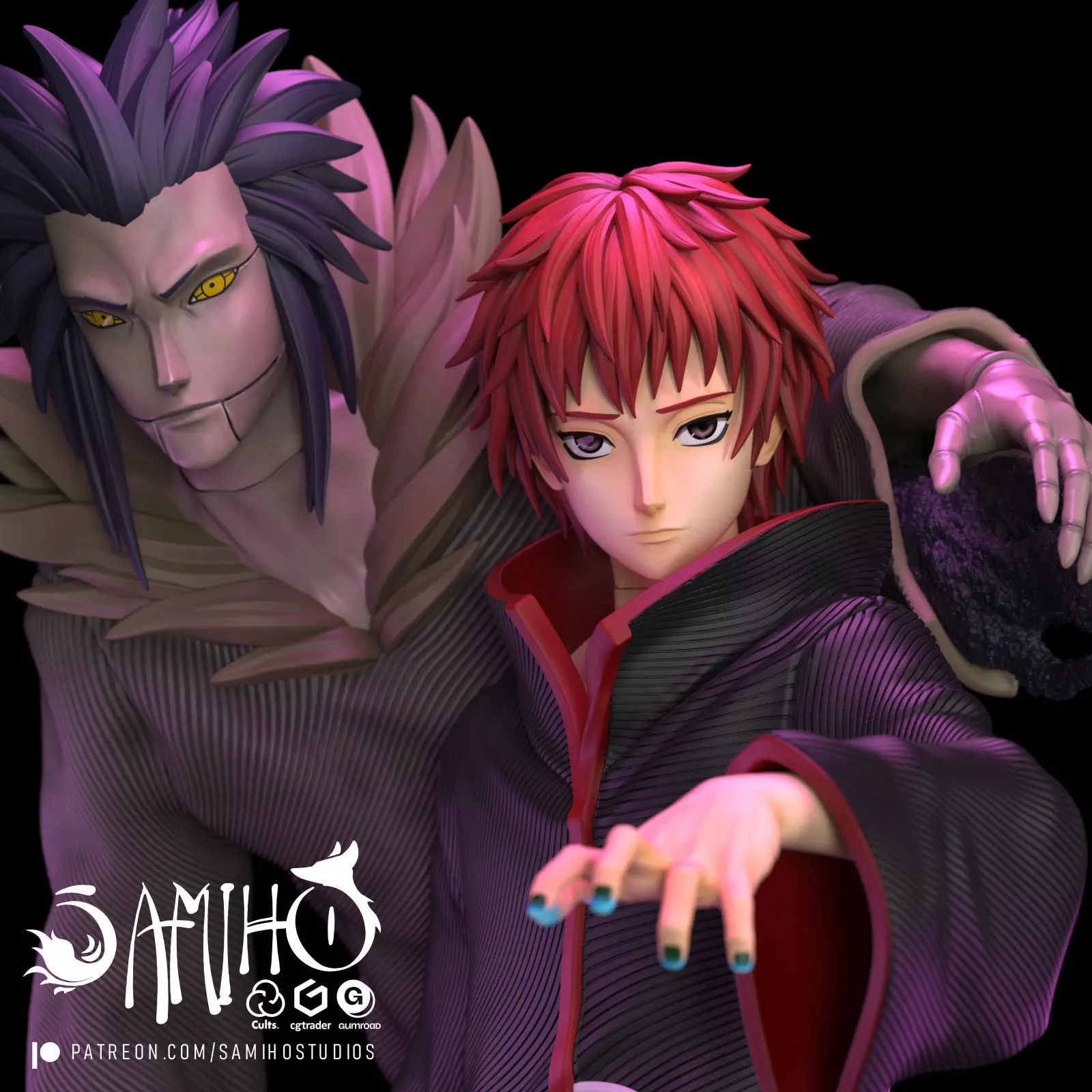 Samiho Studios - Red Sand Sasori - STLs ready for printing 3D print model_0