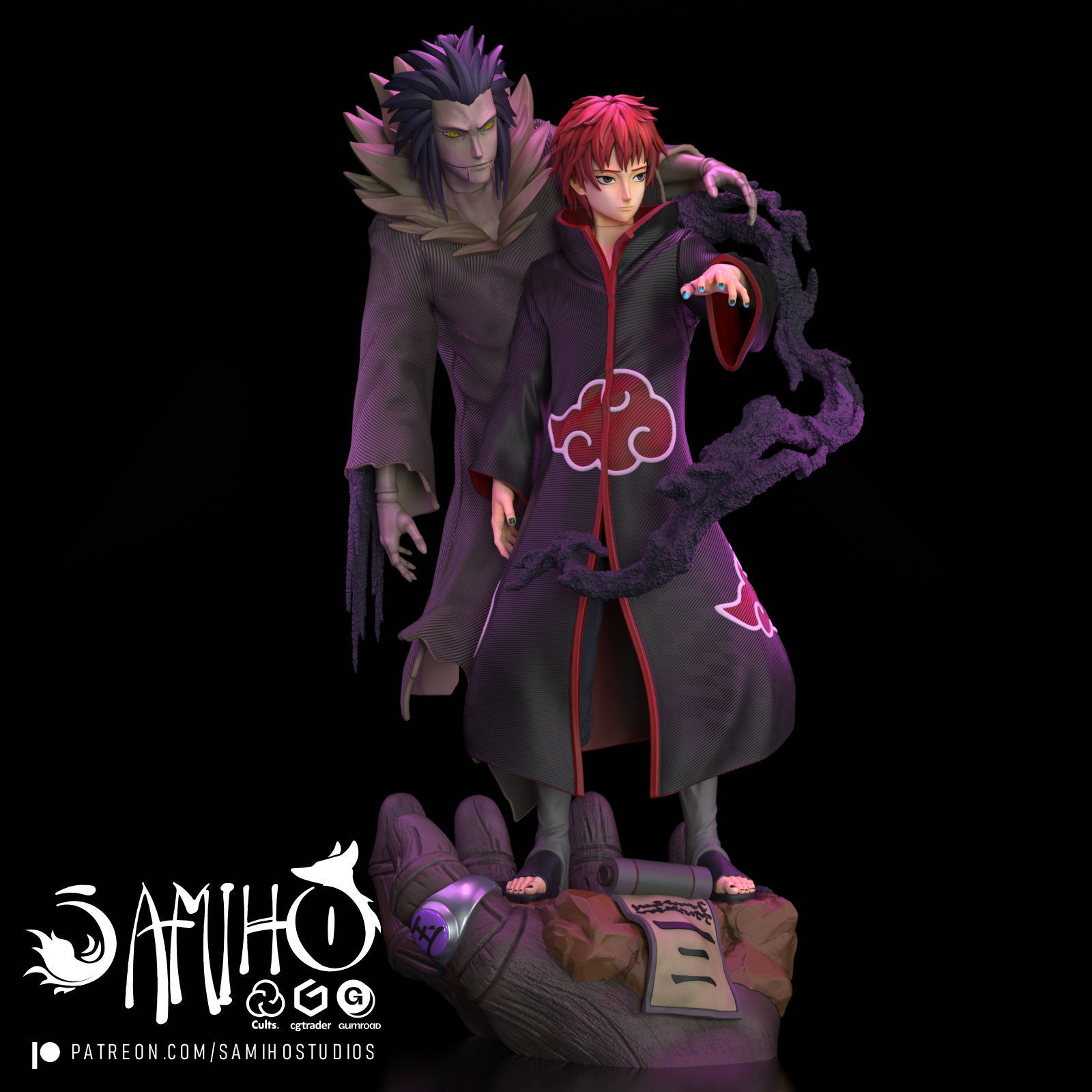 Samiho Studios - Red Sand Sasori - STLs ready for printing 3D print model_2