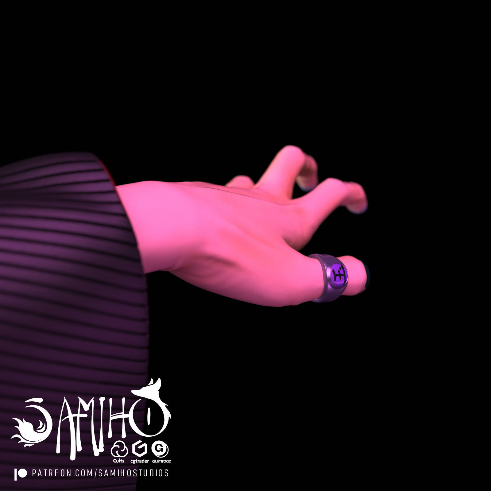 Samiho Studios - Red Sand Sasori - STLs ready for printing 3D print model_7