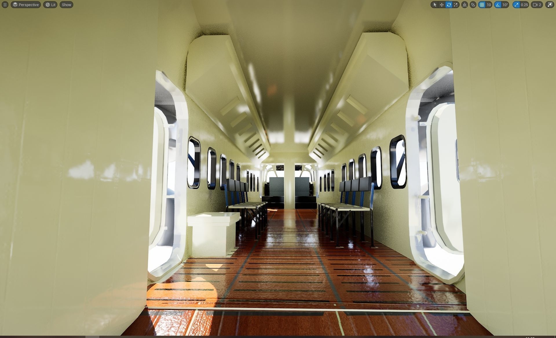 Short C-23 Sherpa Low-poly 3D model_6