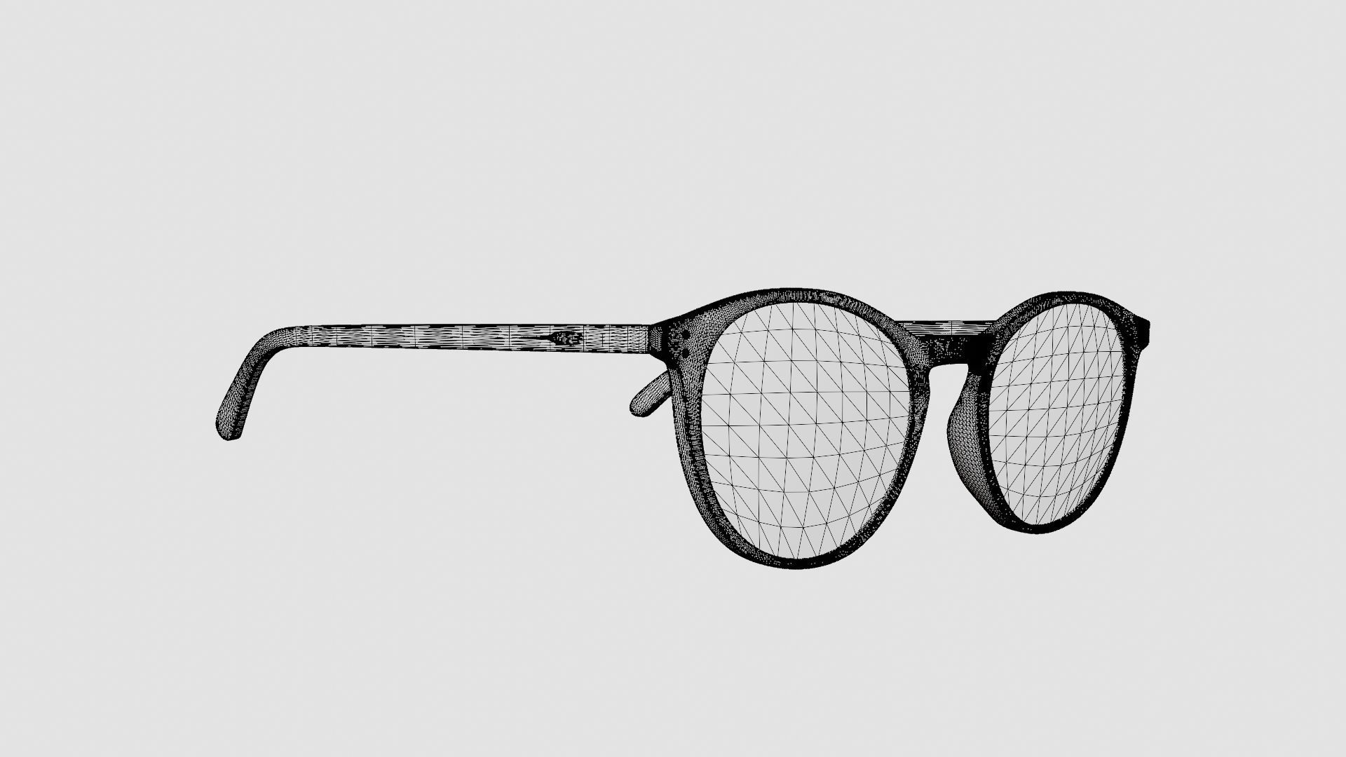 Ventura Havana Glasses Low-poly 3D model_7