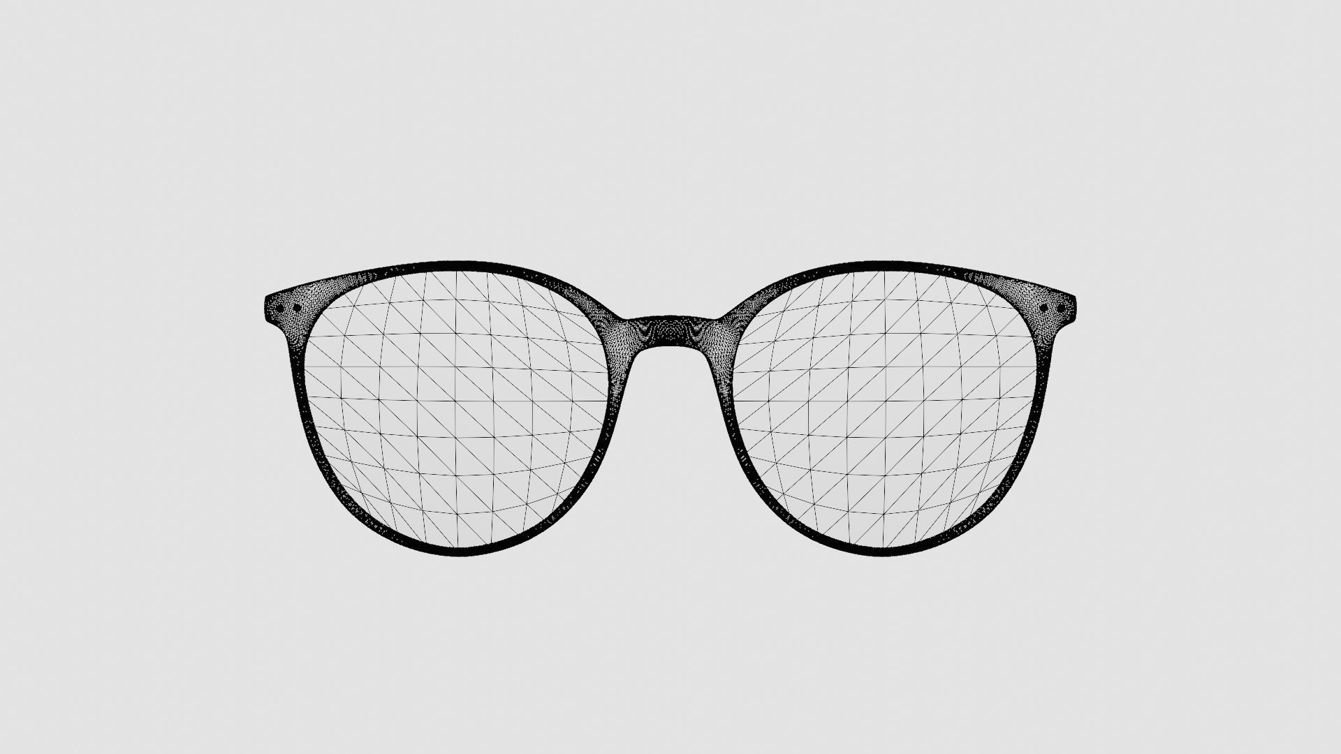 Venus Clear Pink Glasses Low-poly 3D model_6