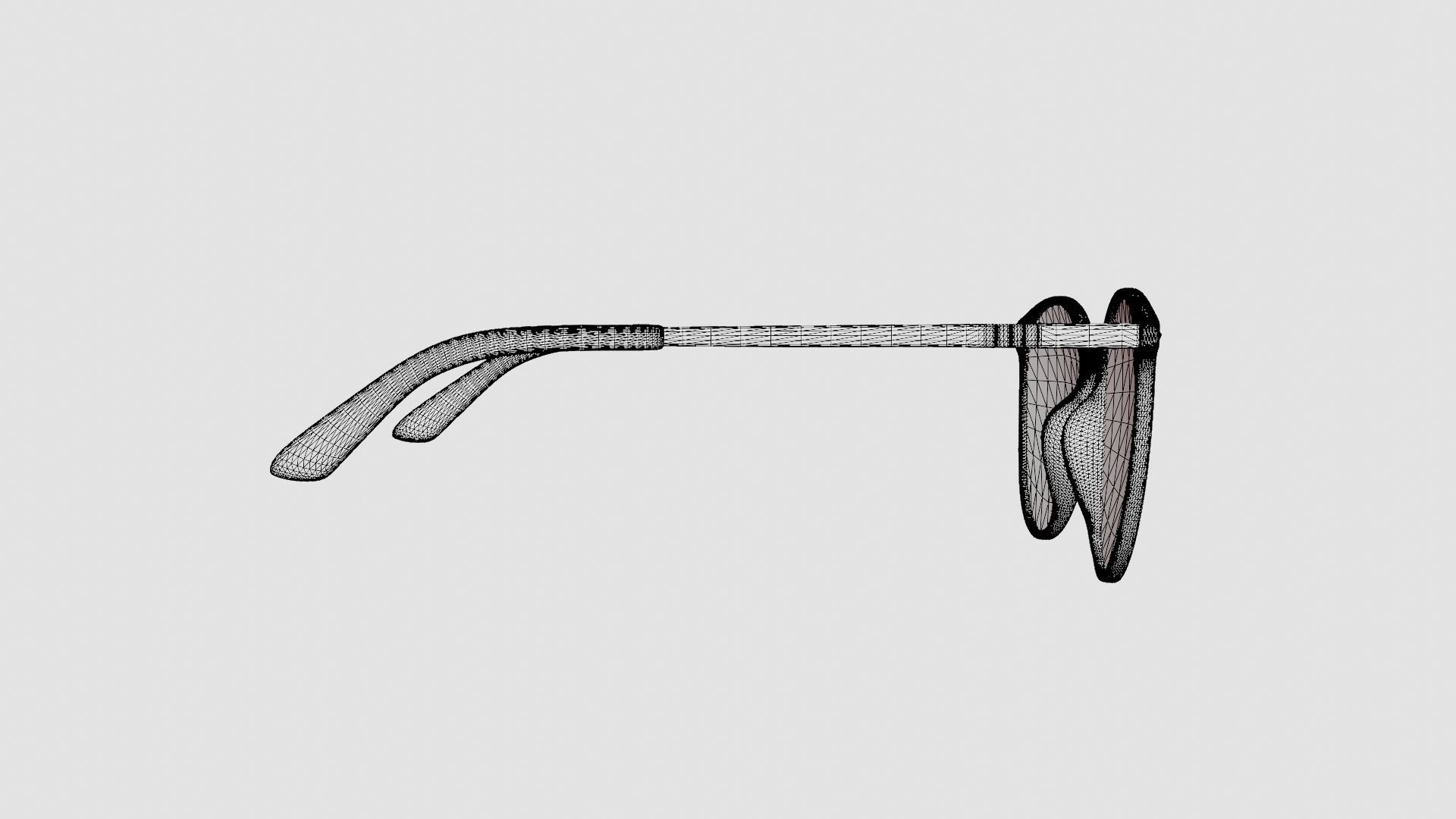 Venus Clear Pink Glasses Low-poly 3D model_8