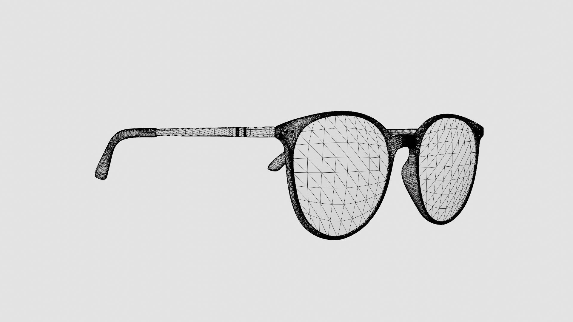 Venus Clear Pink Glasses Low-poly 3D model_7