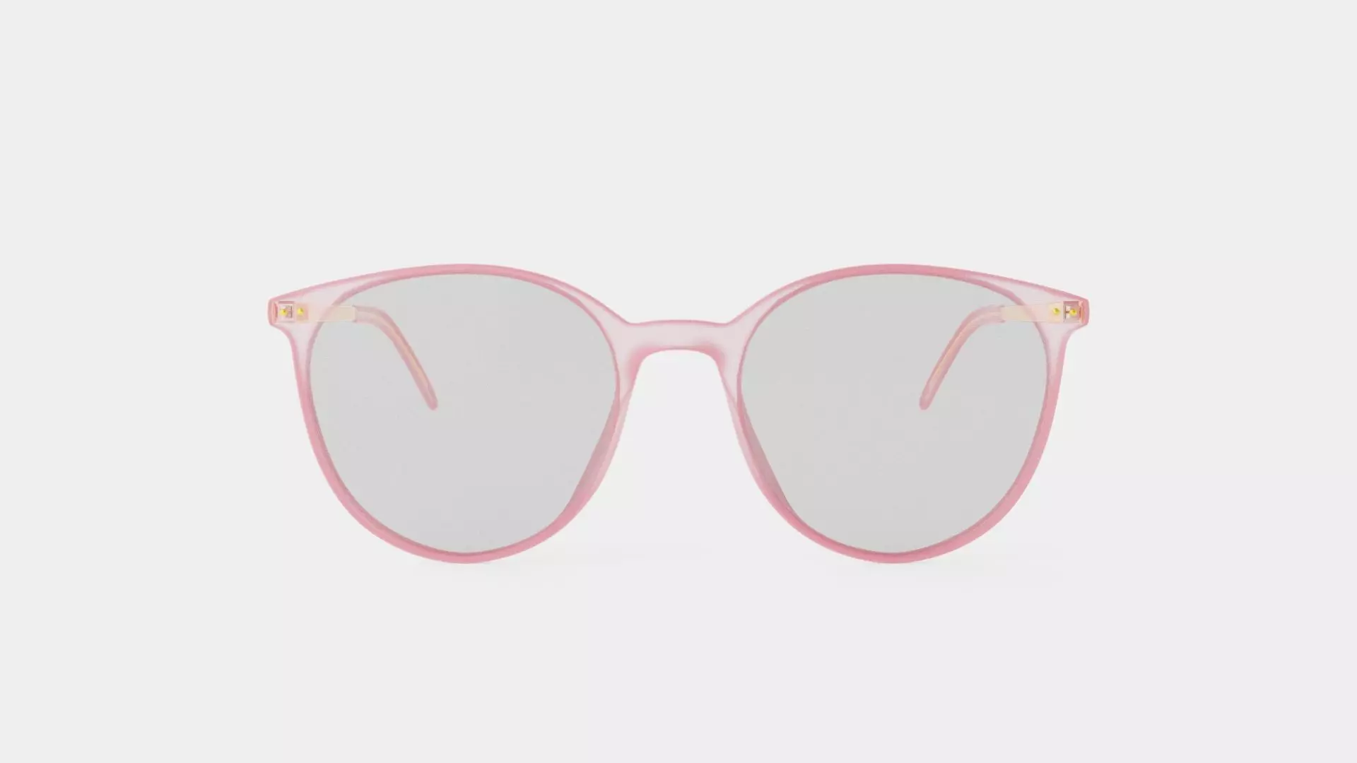 Venus Clear Pink Glasses Low-poly 3D model_0