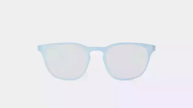 Semper Frosty Blue Glasses Low-poly 3D model