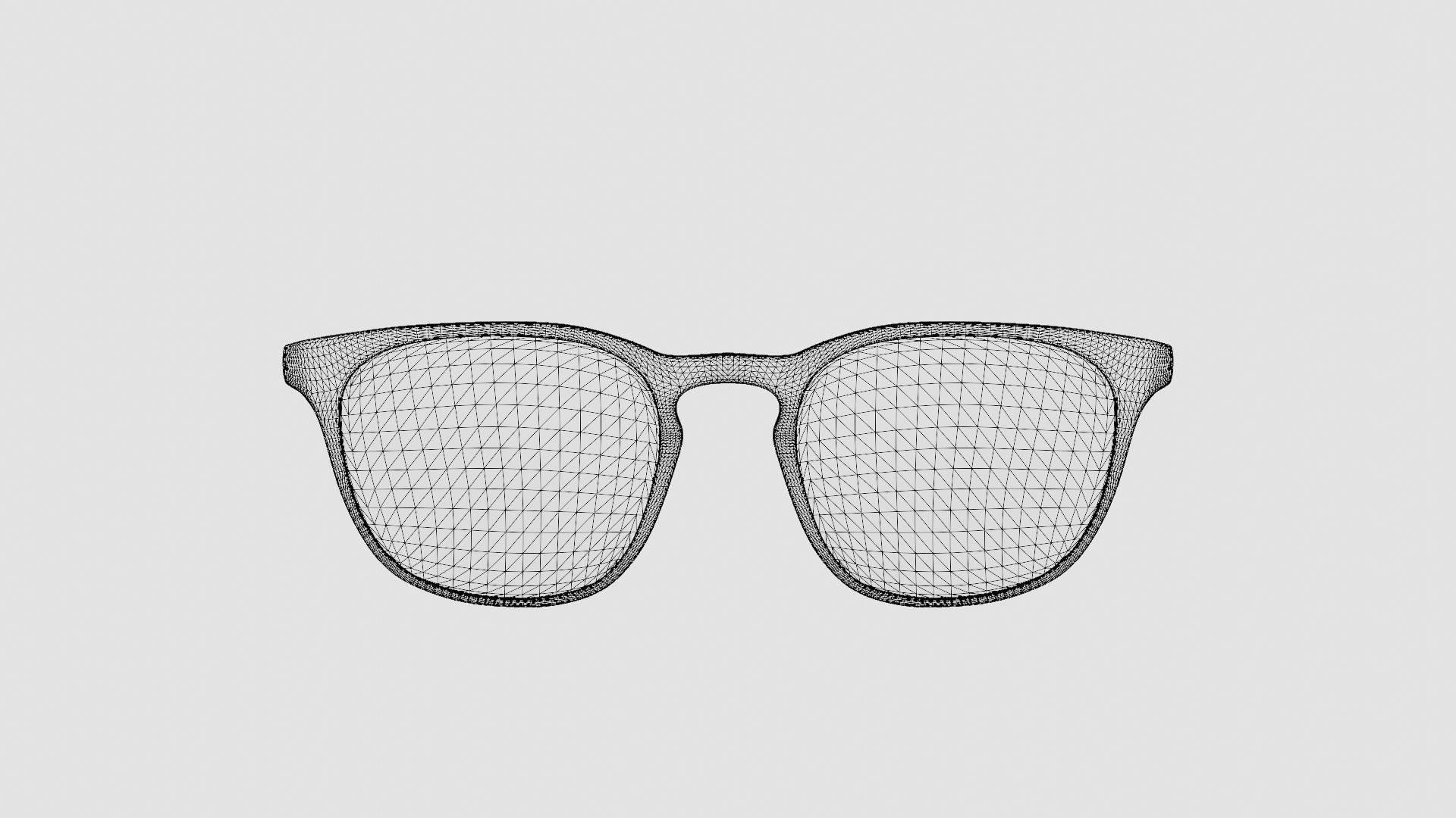 Semper Transparent Glasses Low-poly 3D model_6