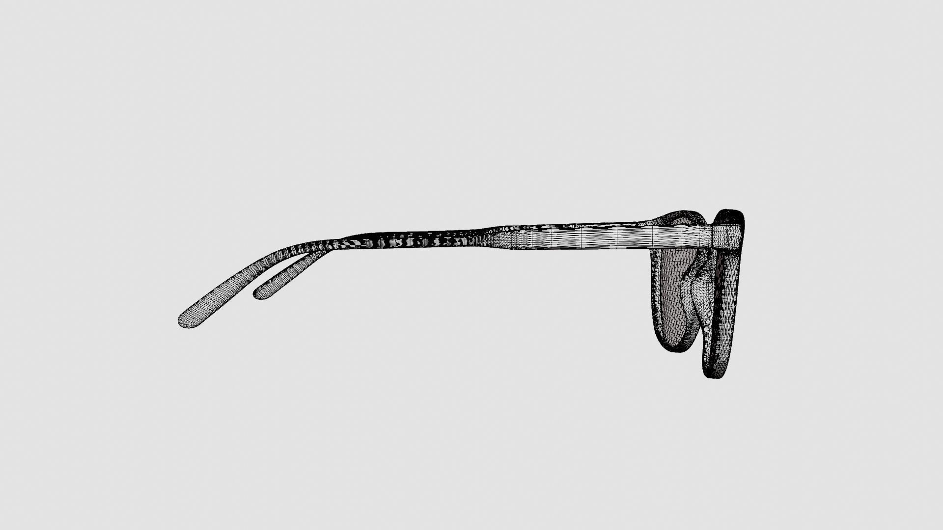 Semper Transparent Glasses Low-poly 3D model_8