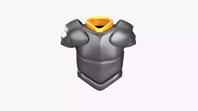 Armor Samurai 3D Illustration