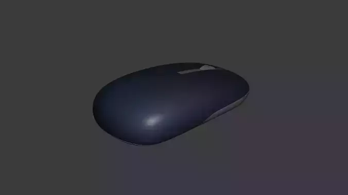 ASUS Marshmallow Mouse MD100 Low-poly 3D model