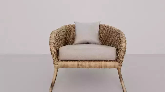 Arm chair rattan