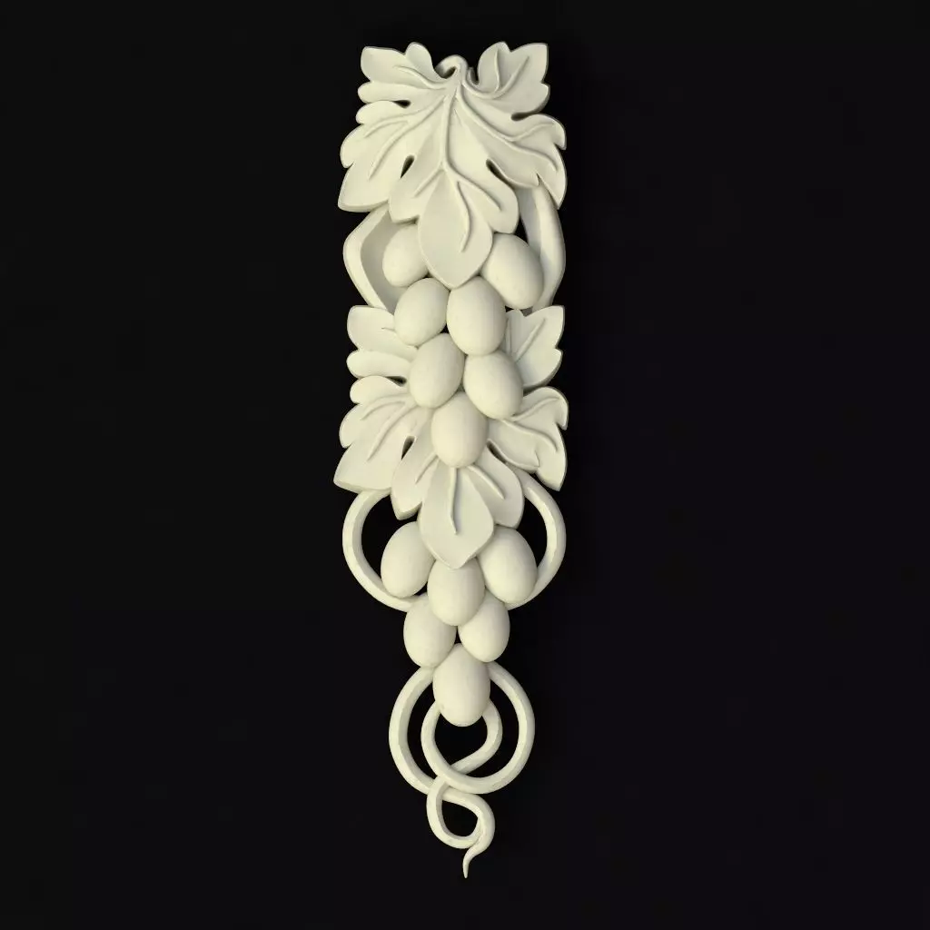 Central decor ornament for furniture 3D model