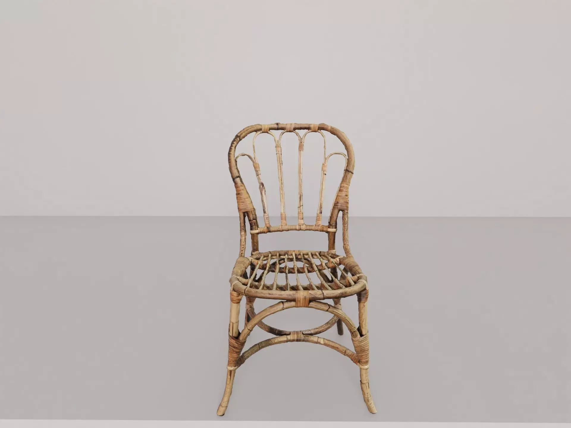 Rattan chair Free 3D model_0