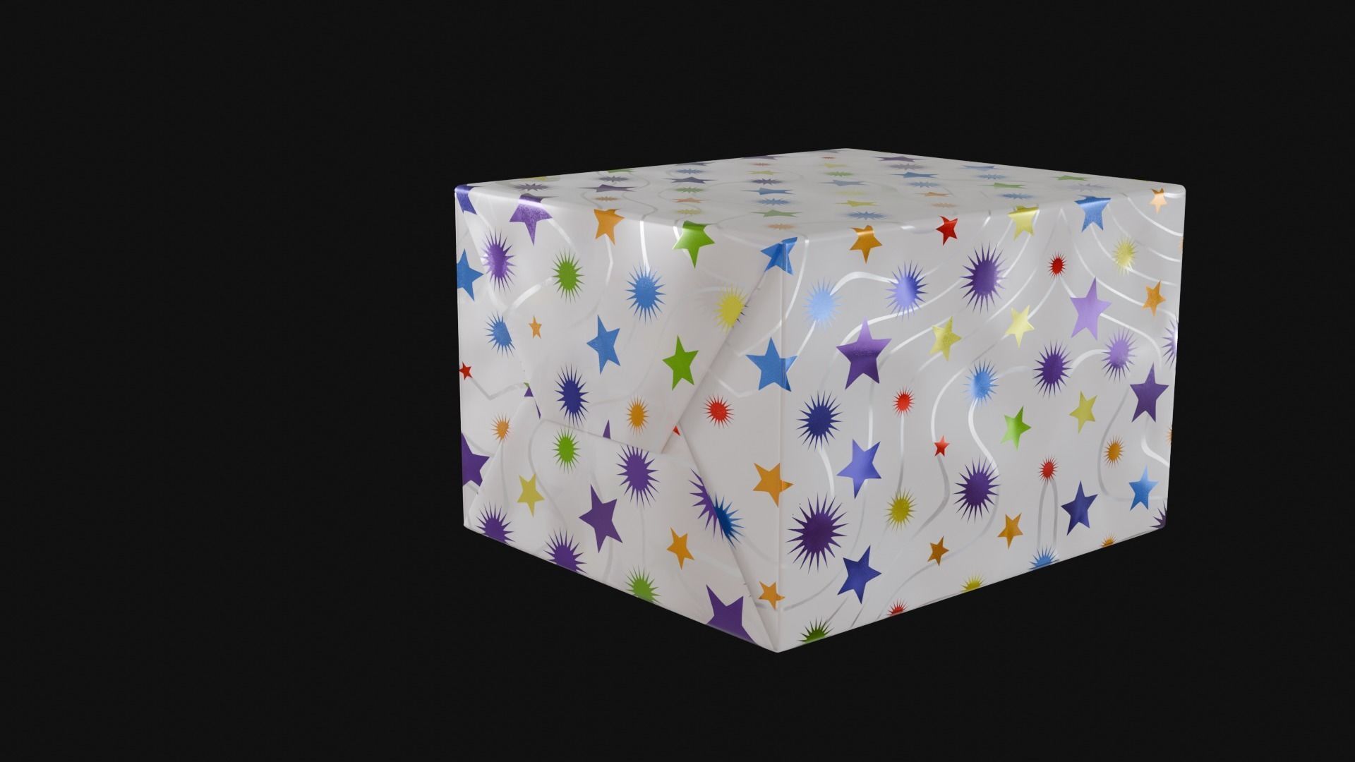Procedural Wrapping Paper Material For Blender Texture_3