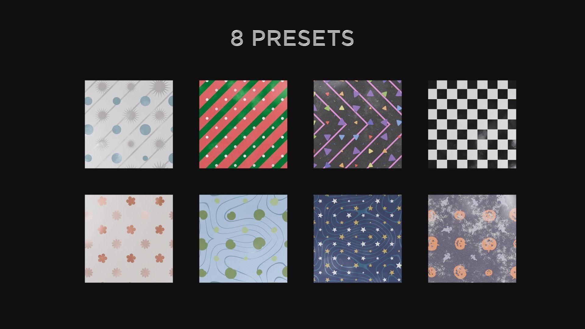 Procedural Wrapping Paper Material For Blender Texture_2