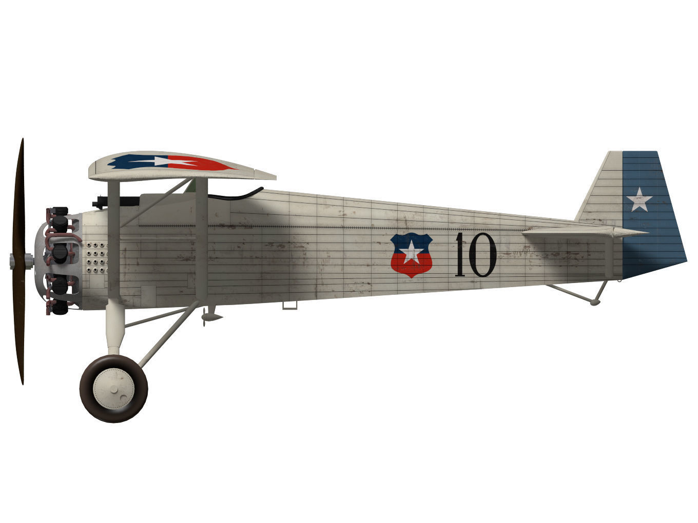 Vickers Type 121 Wibault Scout 3D model_7