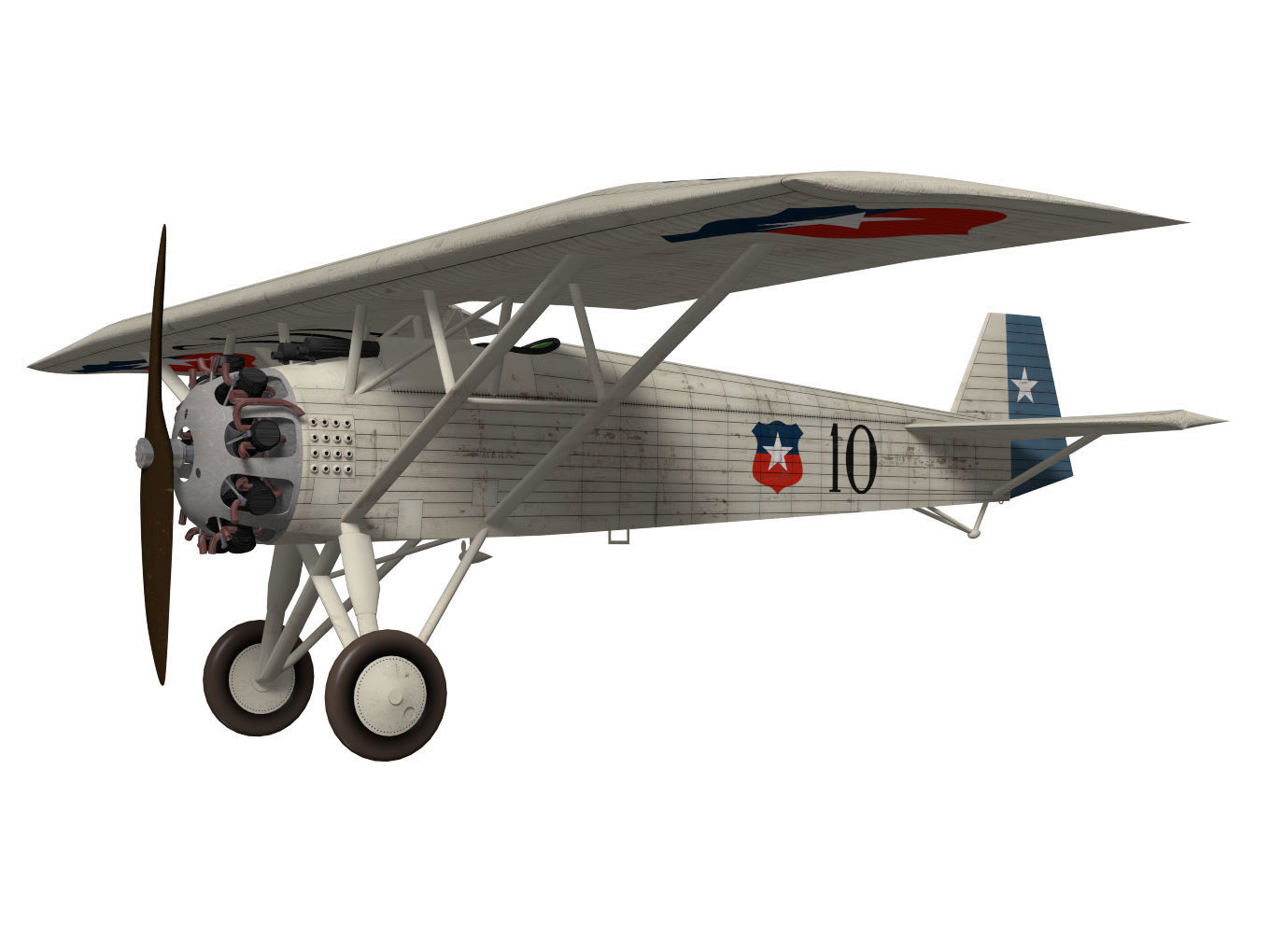 Vickers Type 121 Wibault Scout 3D model_2