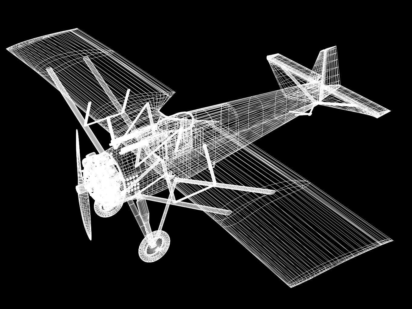 Vickers Type 121 Wibault Scout 3D model_11