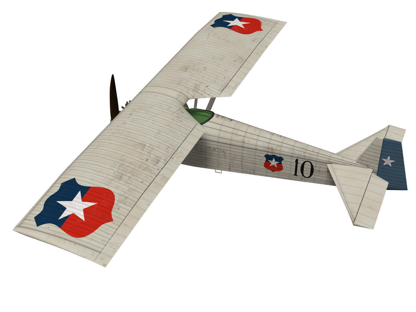 Vickers Type 121 Wibault Scout 3D model_1