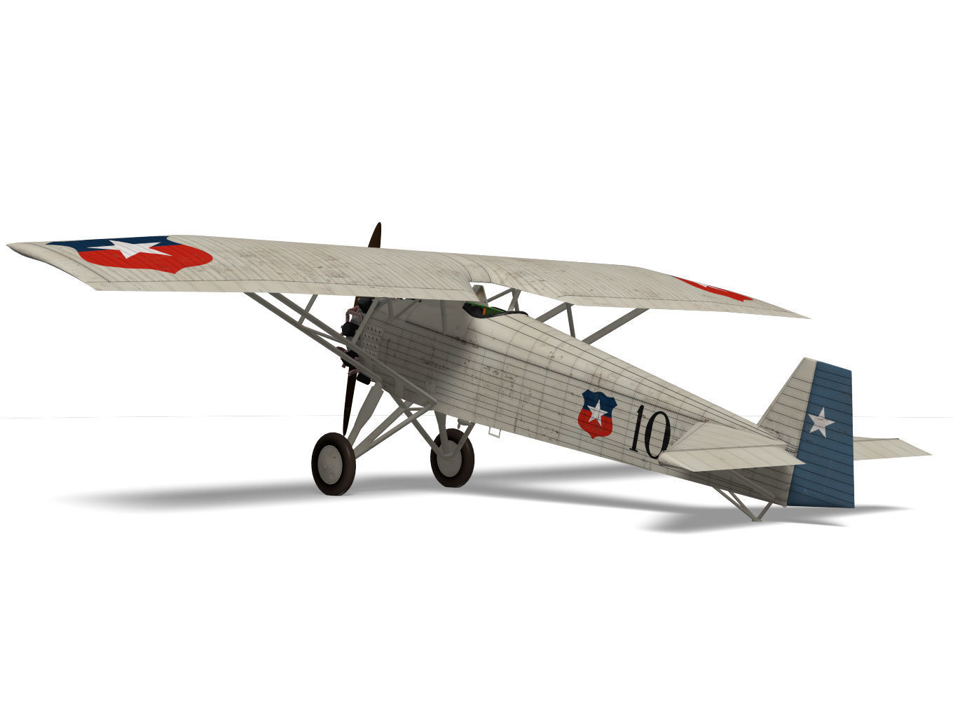 Vickers Type 121 Wibault Scout 3D model_6