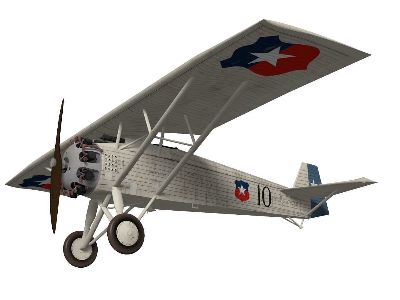 Vickers Type 121 Wibault Scout 3D model_3