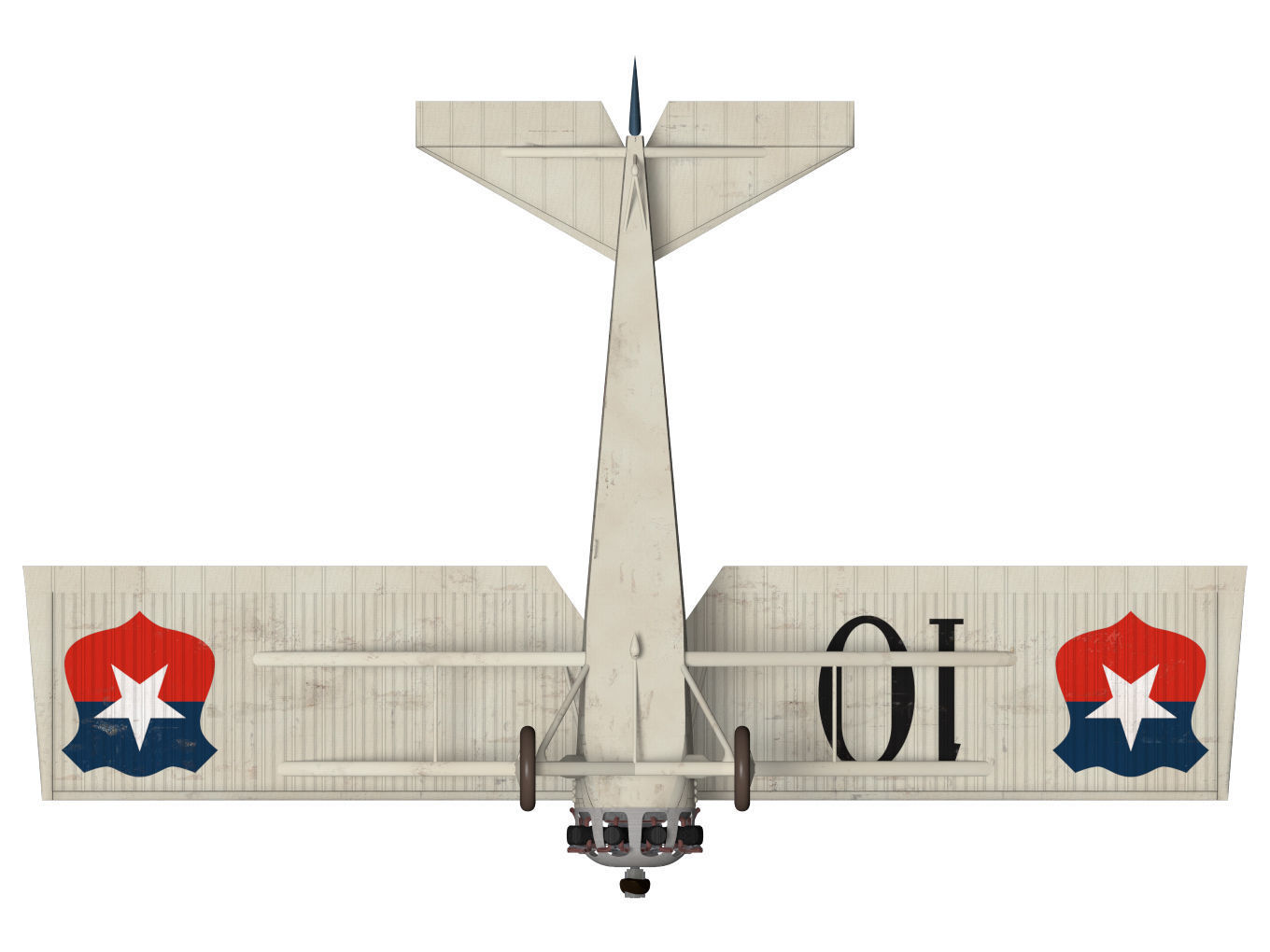 Vickers Type 121 Wibault Scout 3D model_10
