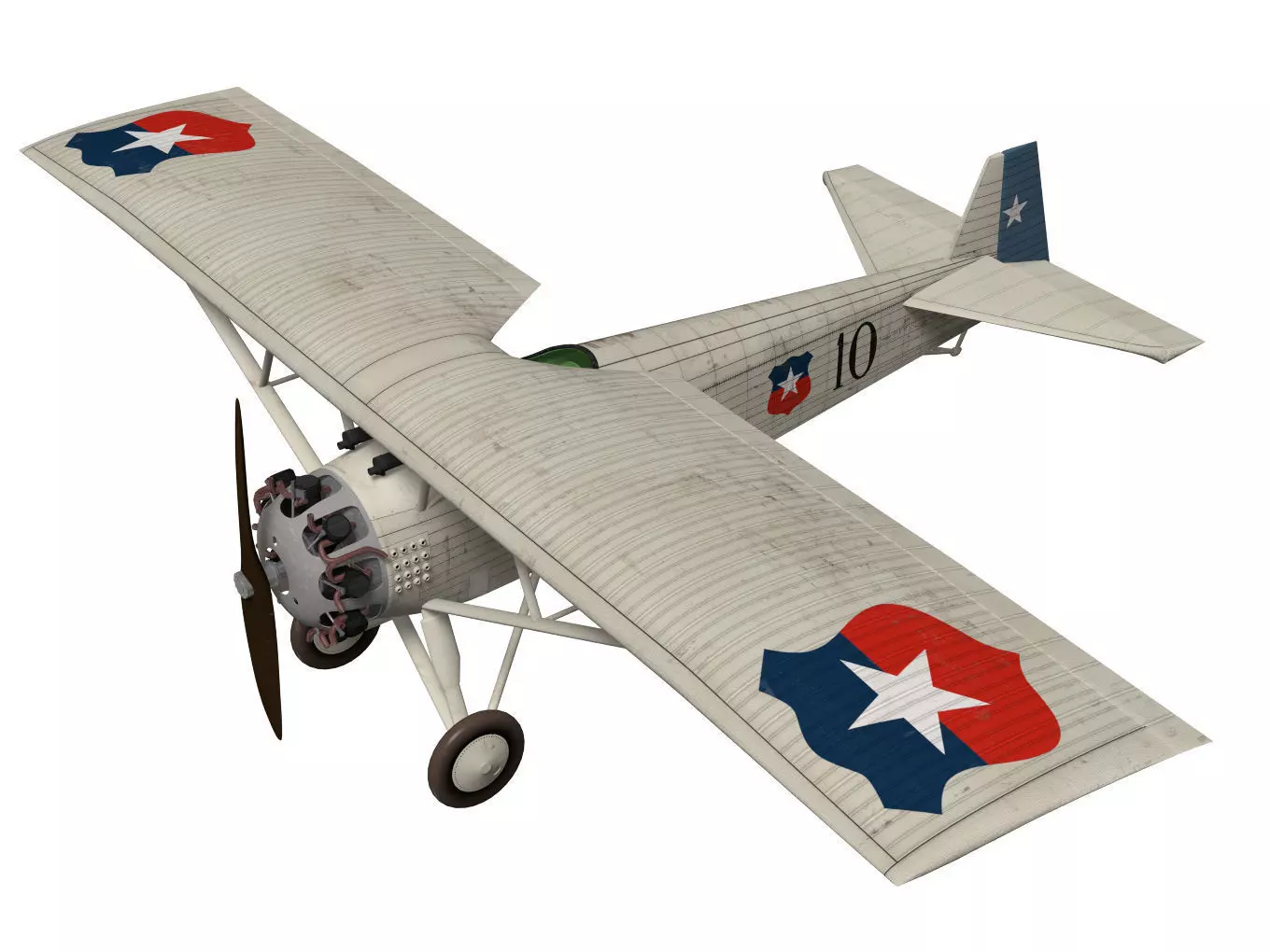 Vickers Type 121 Wibault Scout 3D model_0