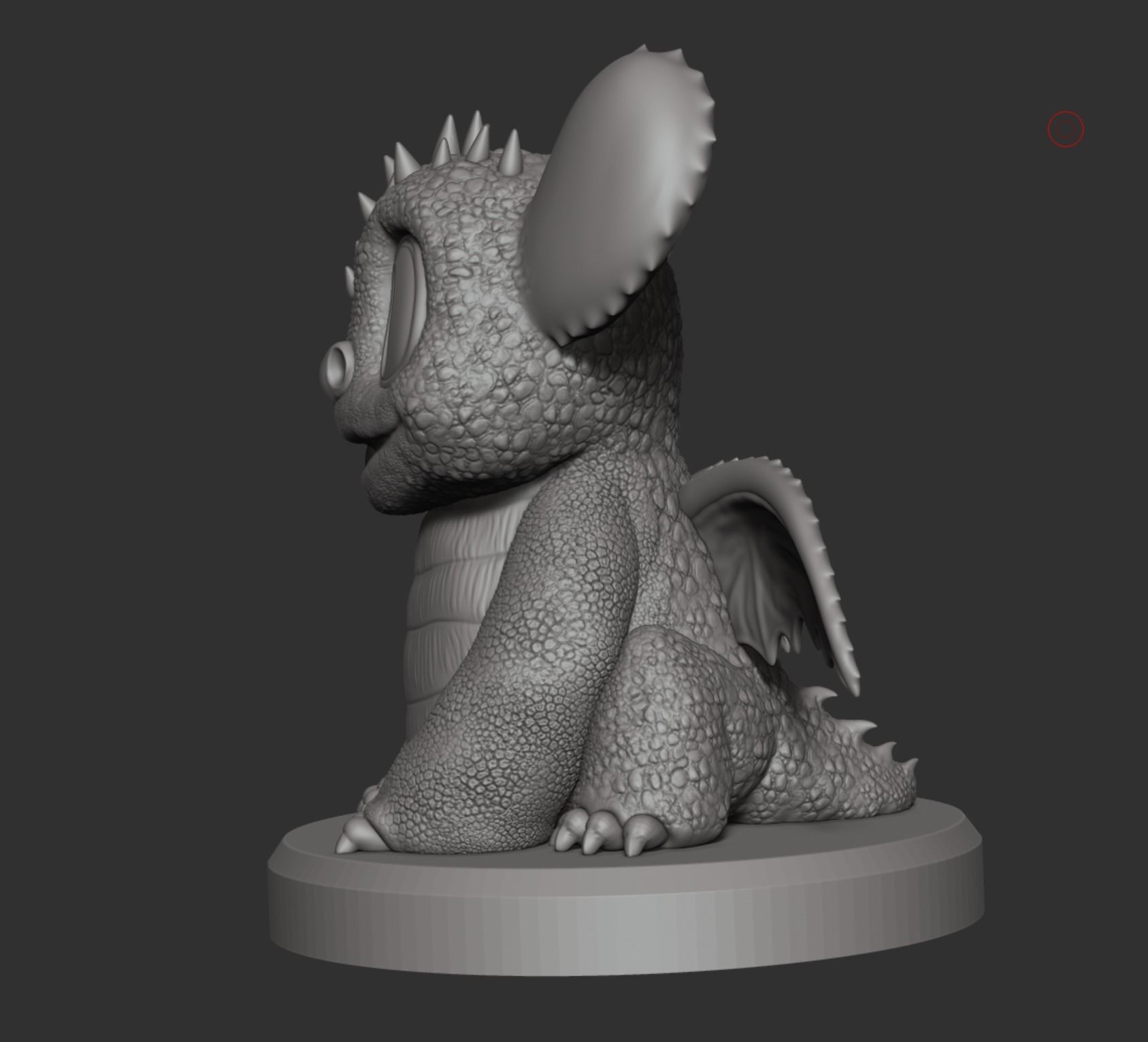 Baby Dragon  Miniature 3D print model_3