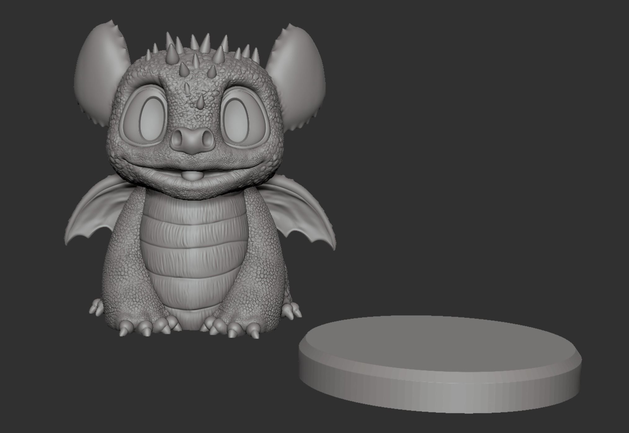 Baby Dragon  Miniature 3D print model_5