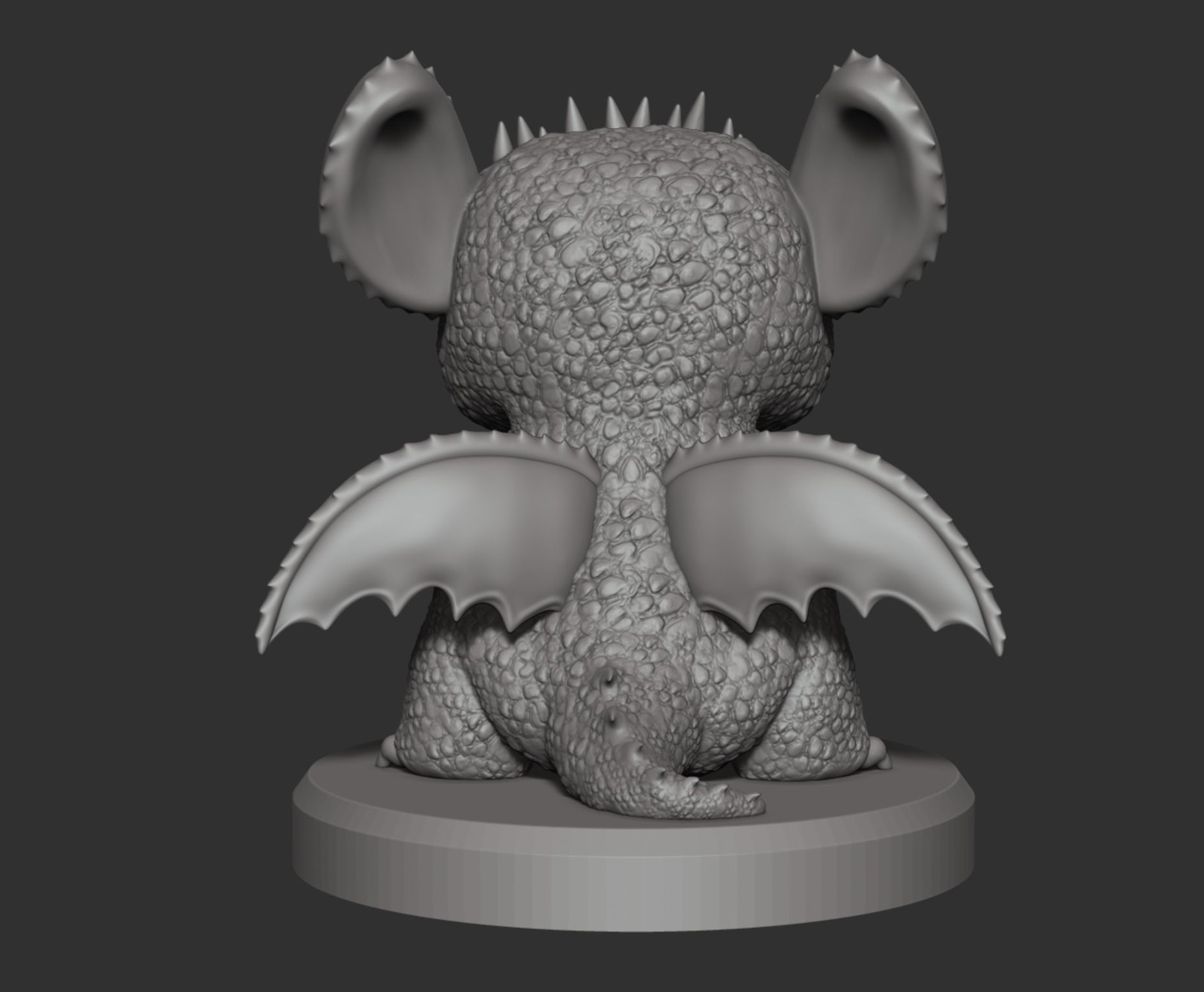 Baby Dragon  Miniature 3D print model_4