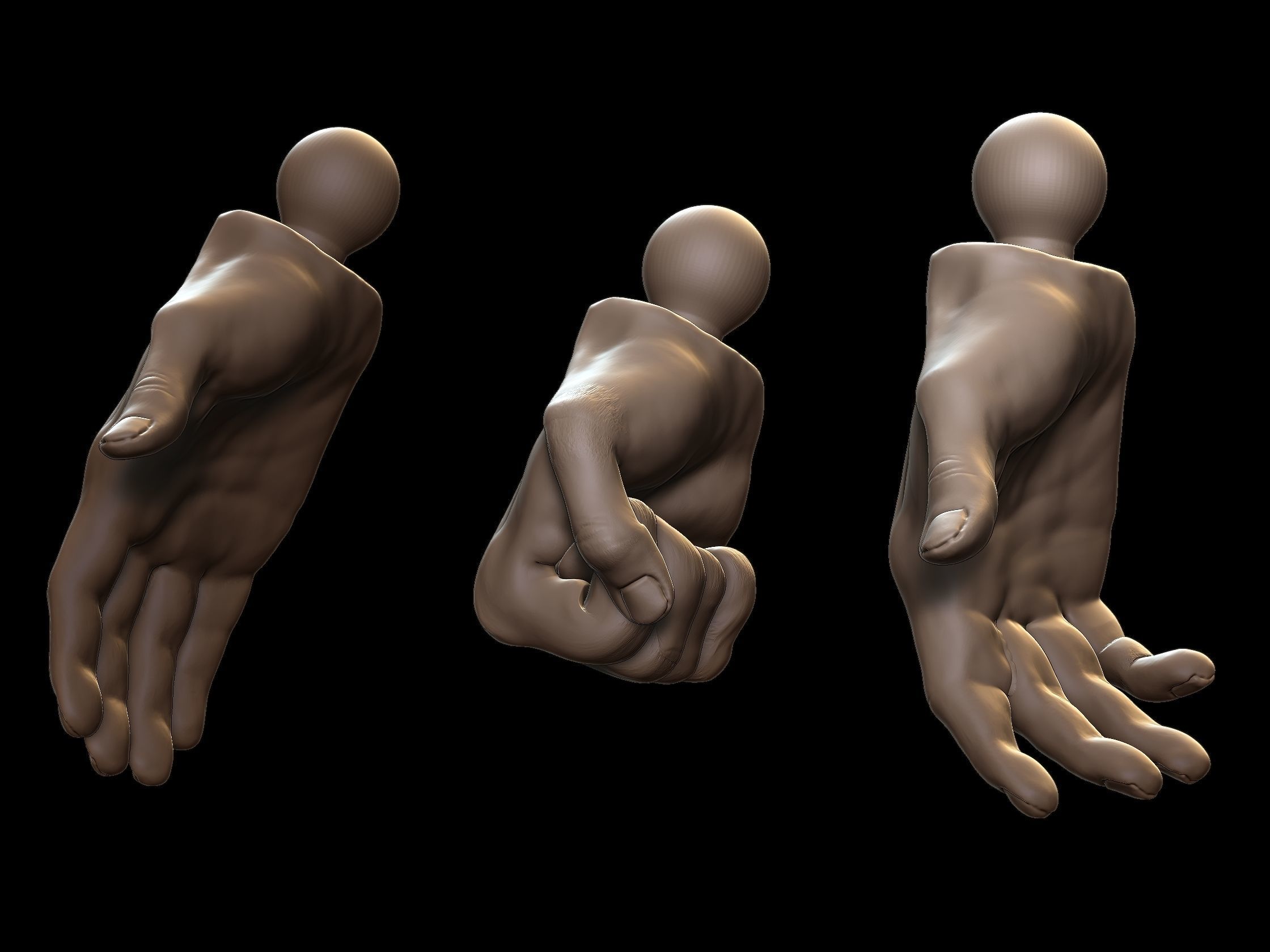 Action Figure 3D Printing male Movable body Action Figure Toy 3D model_4