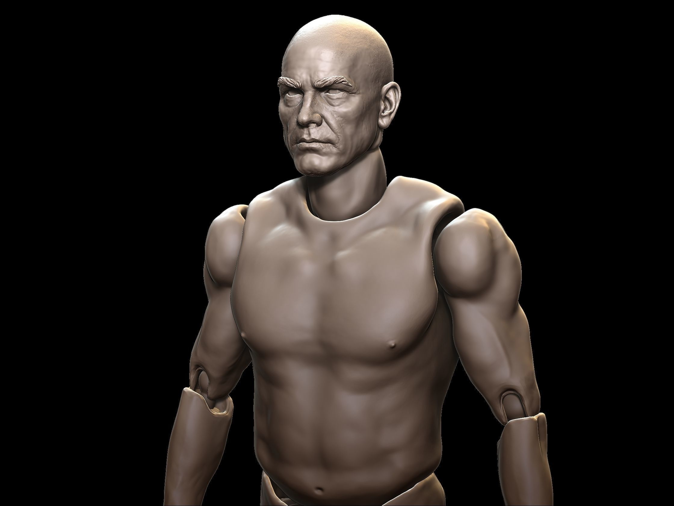 Action Figure 3D Printing male Movable body Action Figure Toy 3D model_5