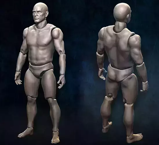  Action Figure 3D Printing male Movable body Action Figure Toy