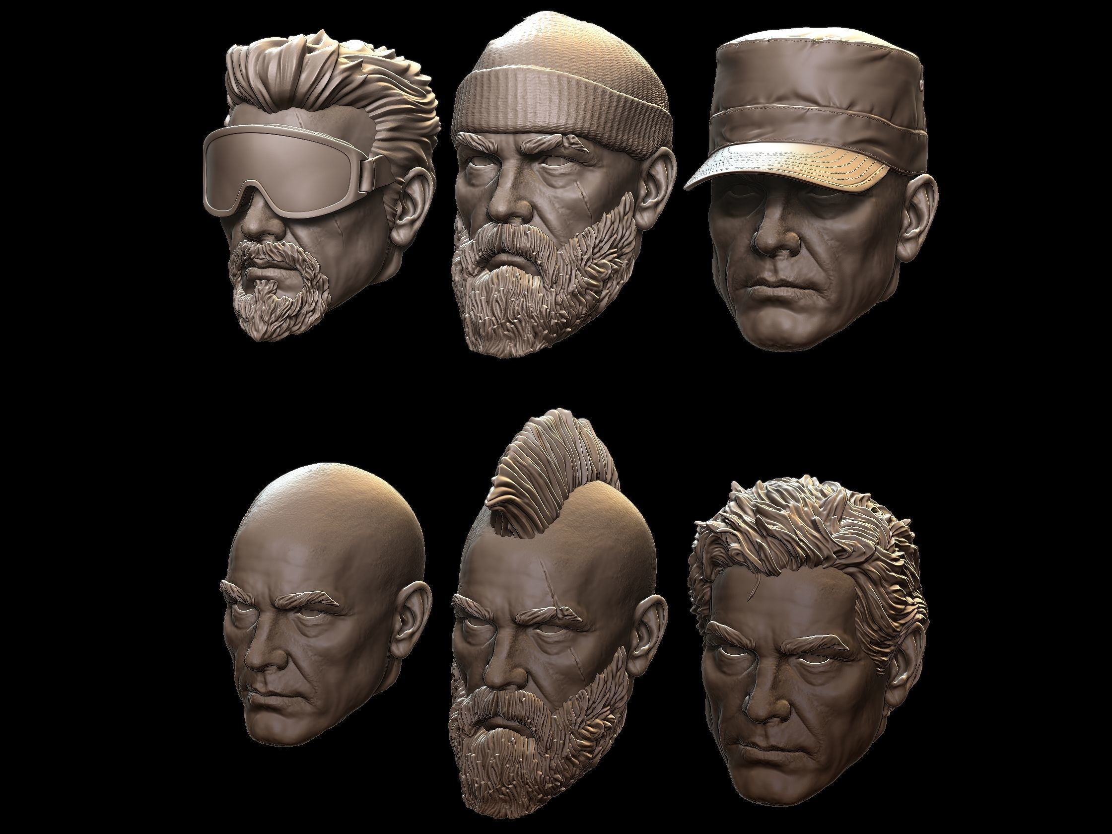 Action Figure 3D Printing male Movable body Action Figure Toy 3D model_3