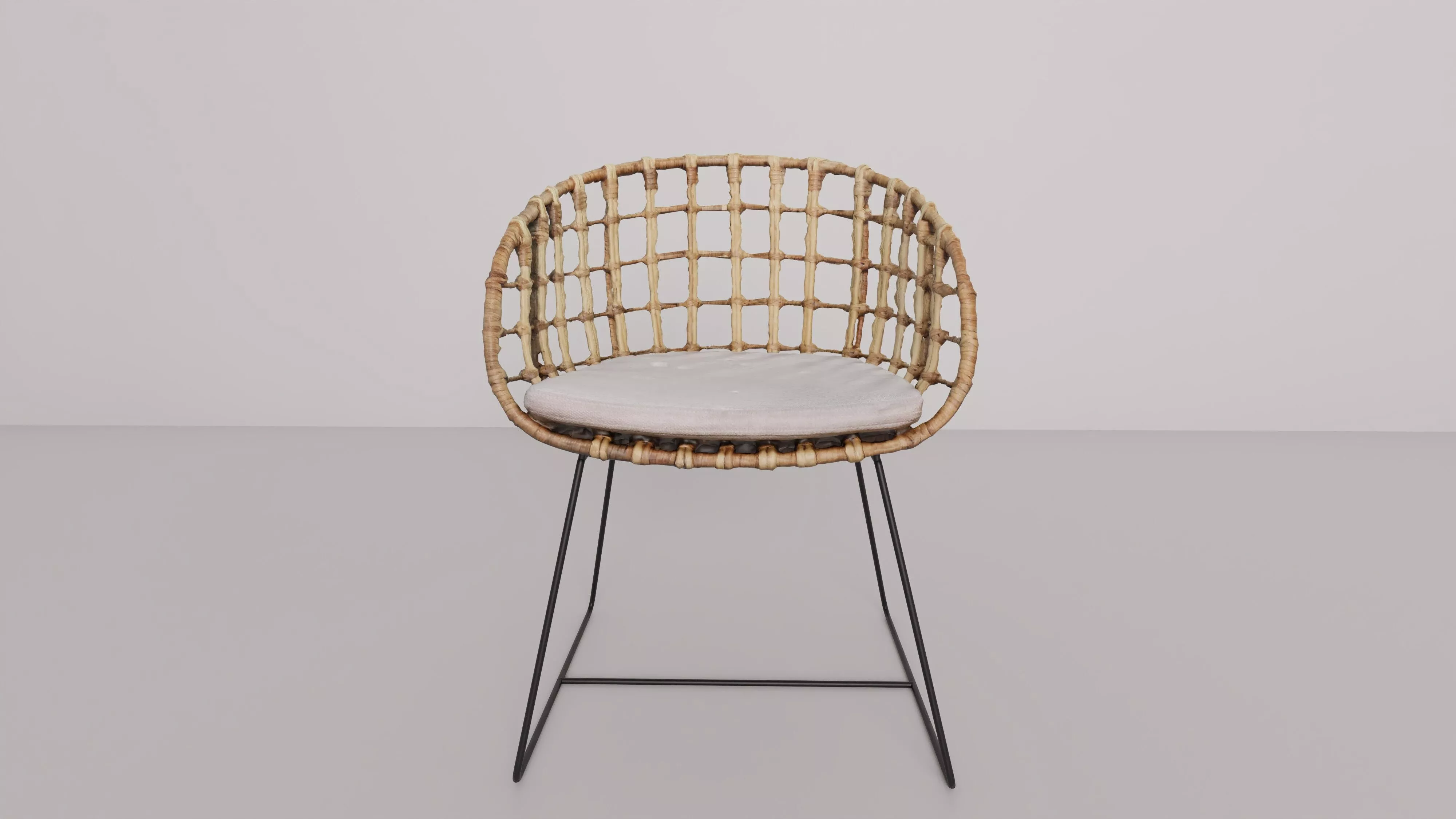 Rattan chair 3D model