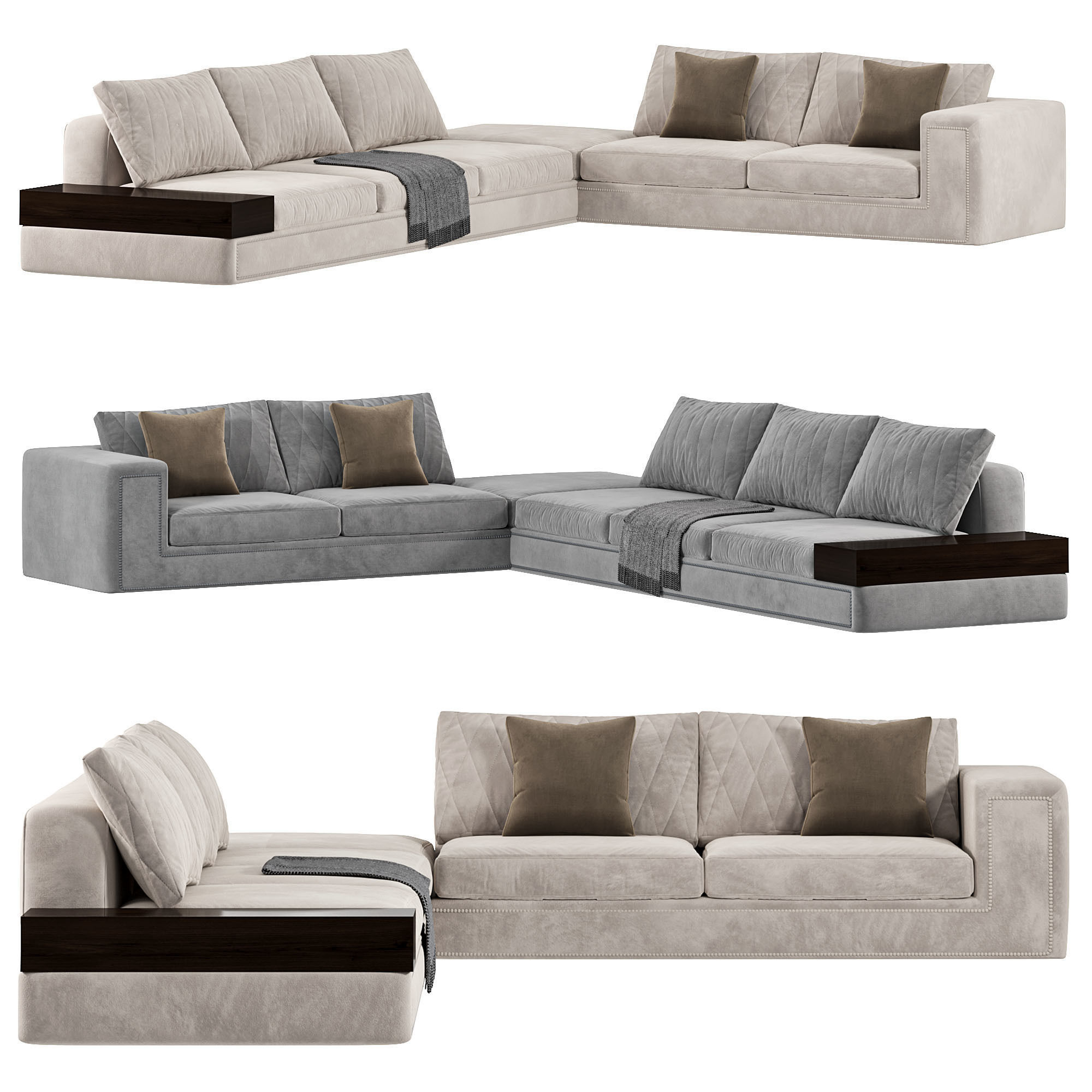 Helmut Sofa By Longhi 3D model_1