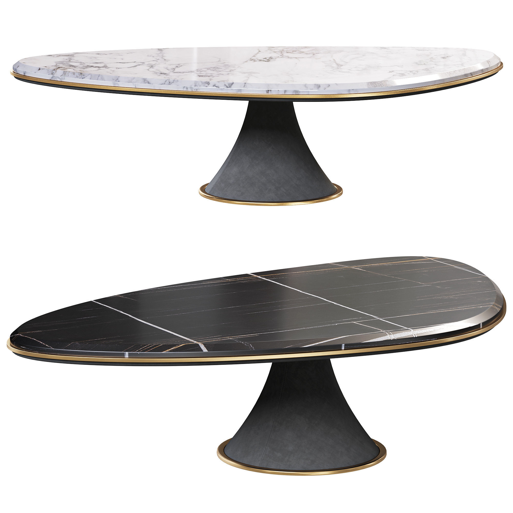 GEHRY Table By Longhi 3D model_1