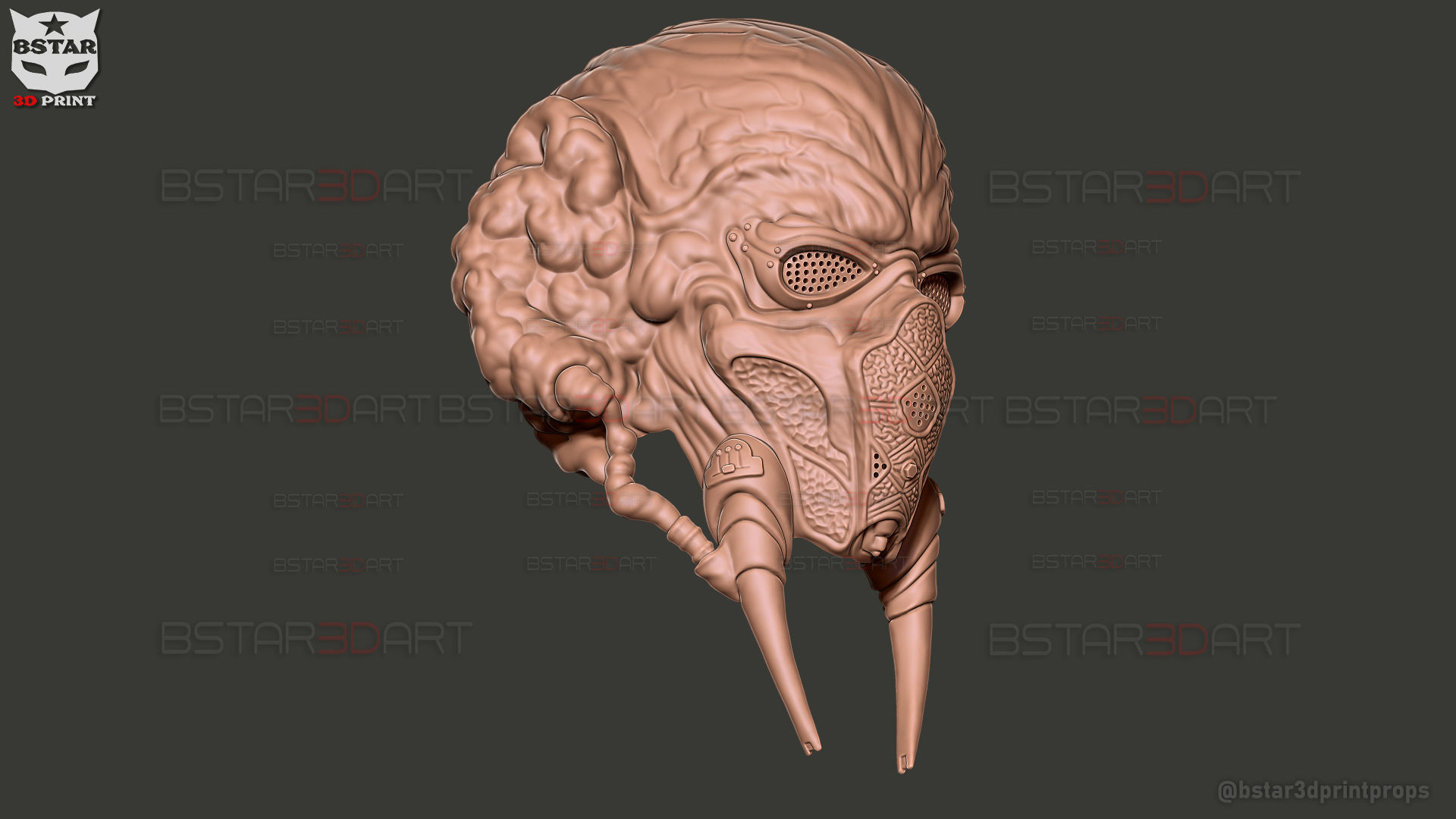 Plo Koon Jedi High Quality Mask  - Star Wars Cosplay 3D print model_15