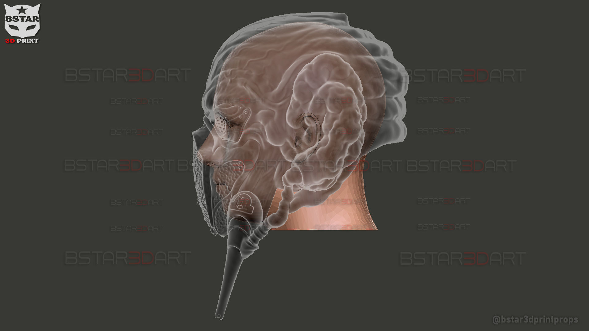 Plo Koon Jedi High Quality Mask  - Star Wars Cosplay 3D print model_20