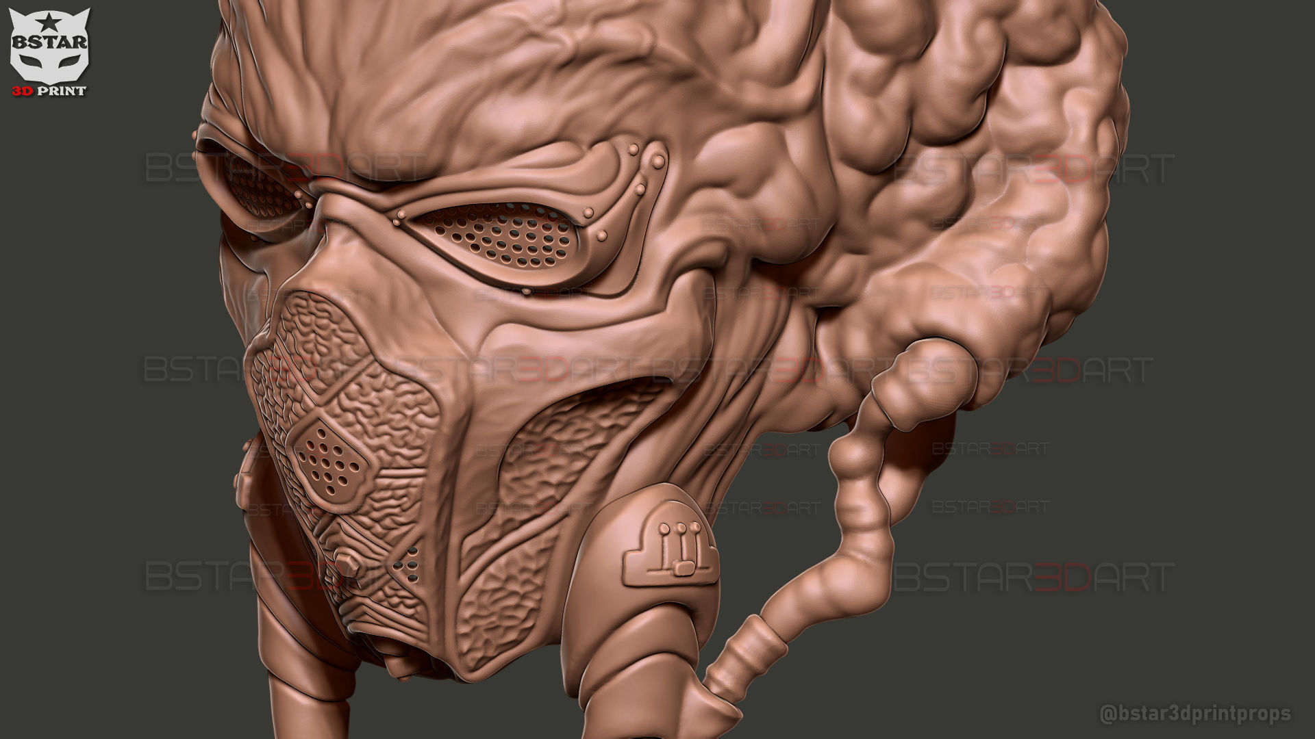 Plo Koon Jedi High Quality Mask  - Star Wars Cosplay 3D print model_17