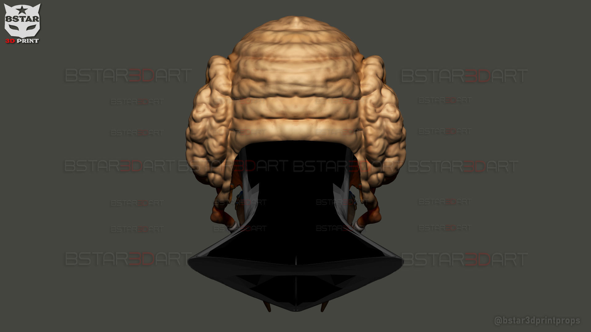 Plo Koon Jedi High Quality Mask  - Star Wars Cosplay 3D print model_4