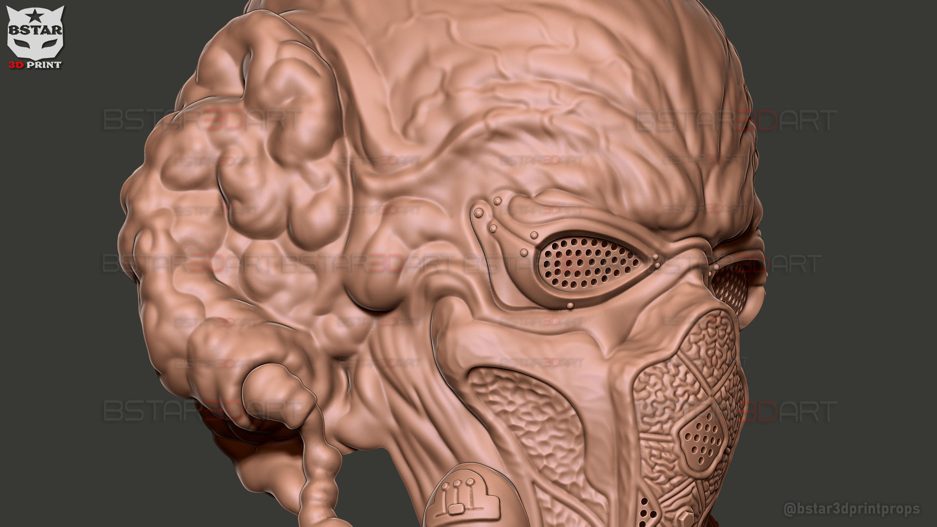 Plo Koon Jedi High Quality Mask  - Star Wars Cosplay 3D print model_18