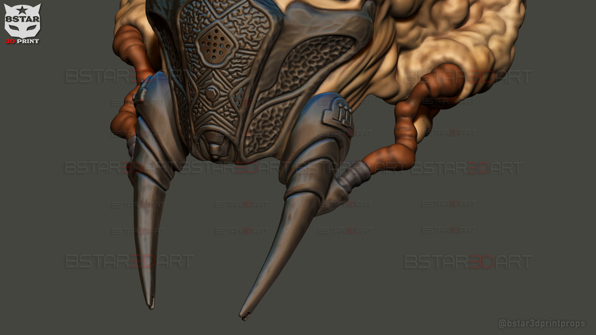 Plo Koon Jedi High Quality Mask  - Star Wars Cosplay 3D print model_11