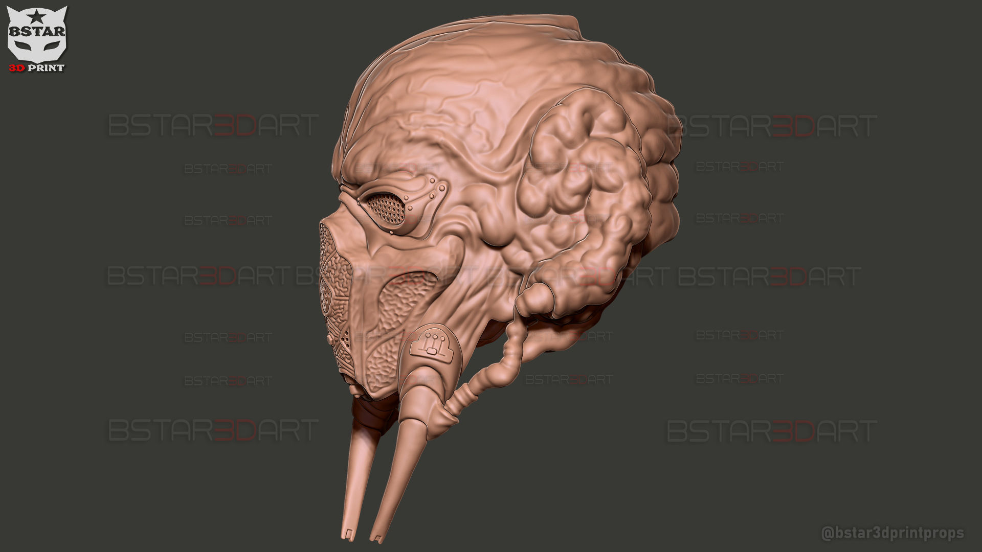 Plo Koon Jedi High Quality Mask  - Star Wars Cosplay 3D print model_13