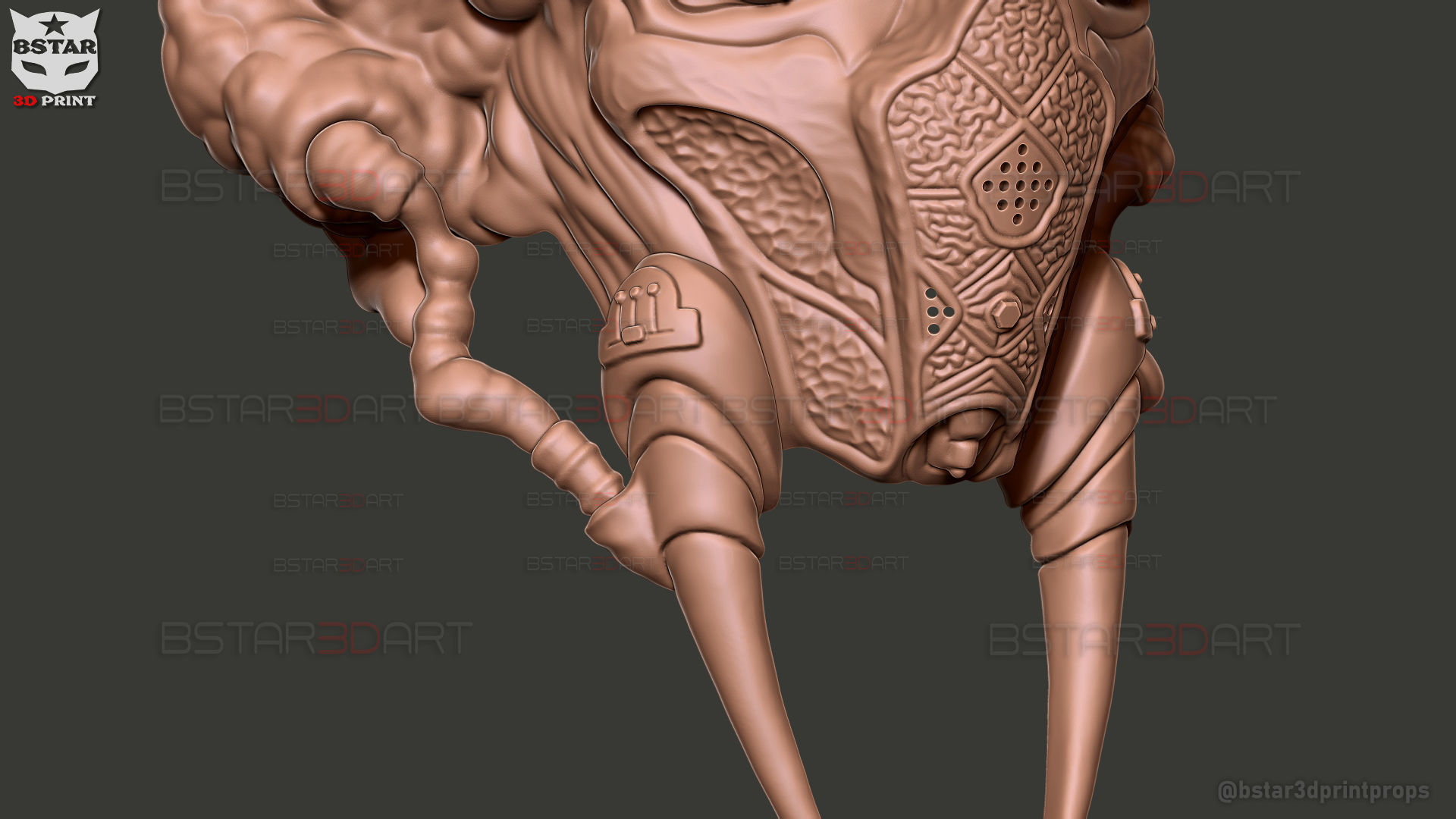 Plo Koon Jedi High Quality Mask  - Star Wars Cosplay 3D print model_16