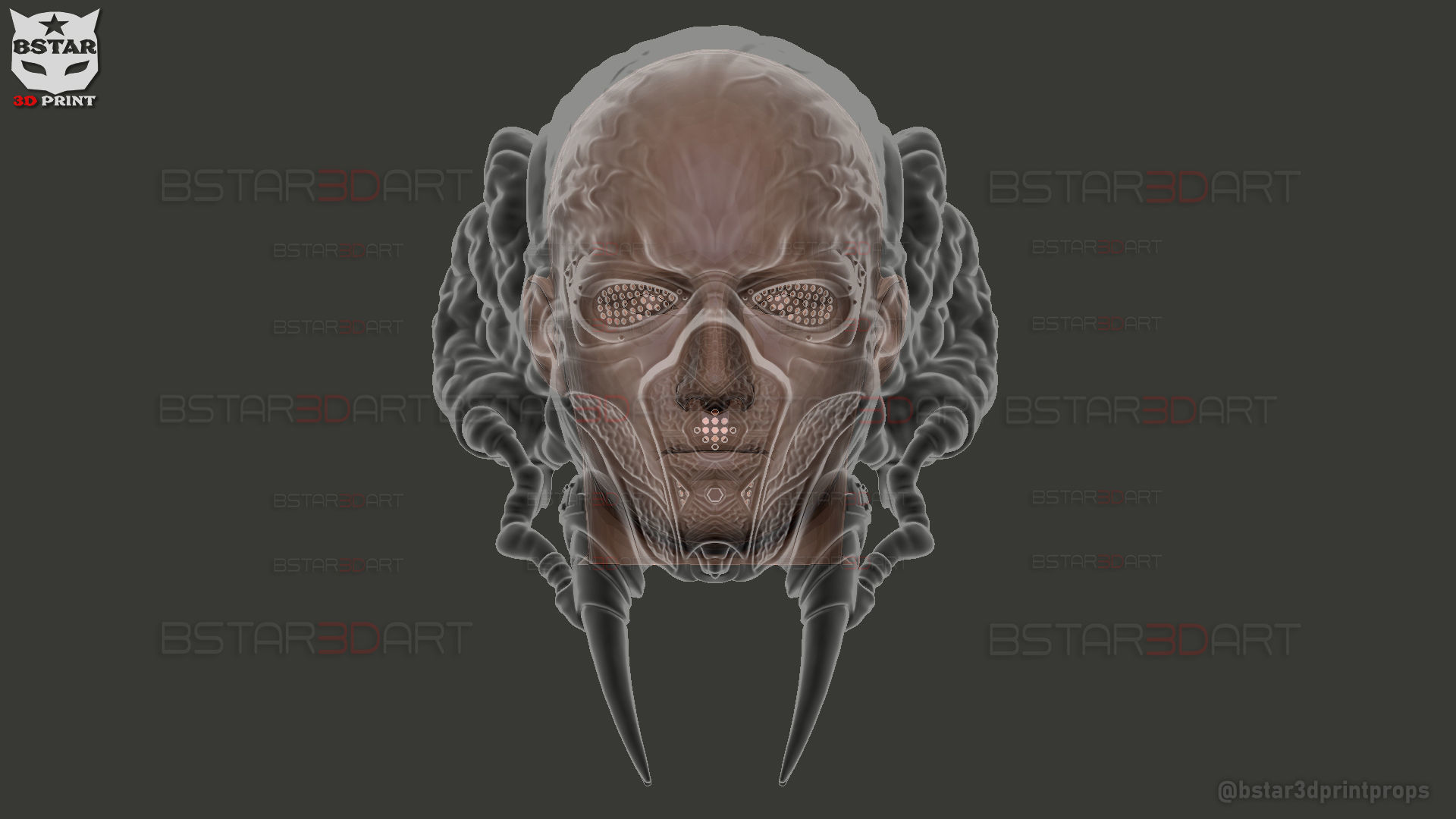 Plo Koon Jedi High Quality Mask  - Star Wars Cosplay 3D print model_19