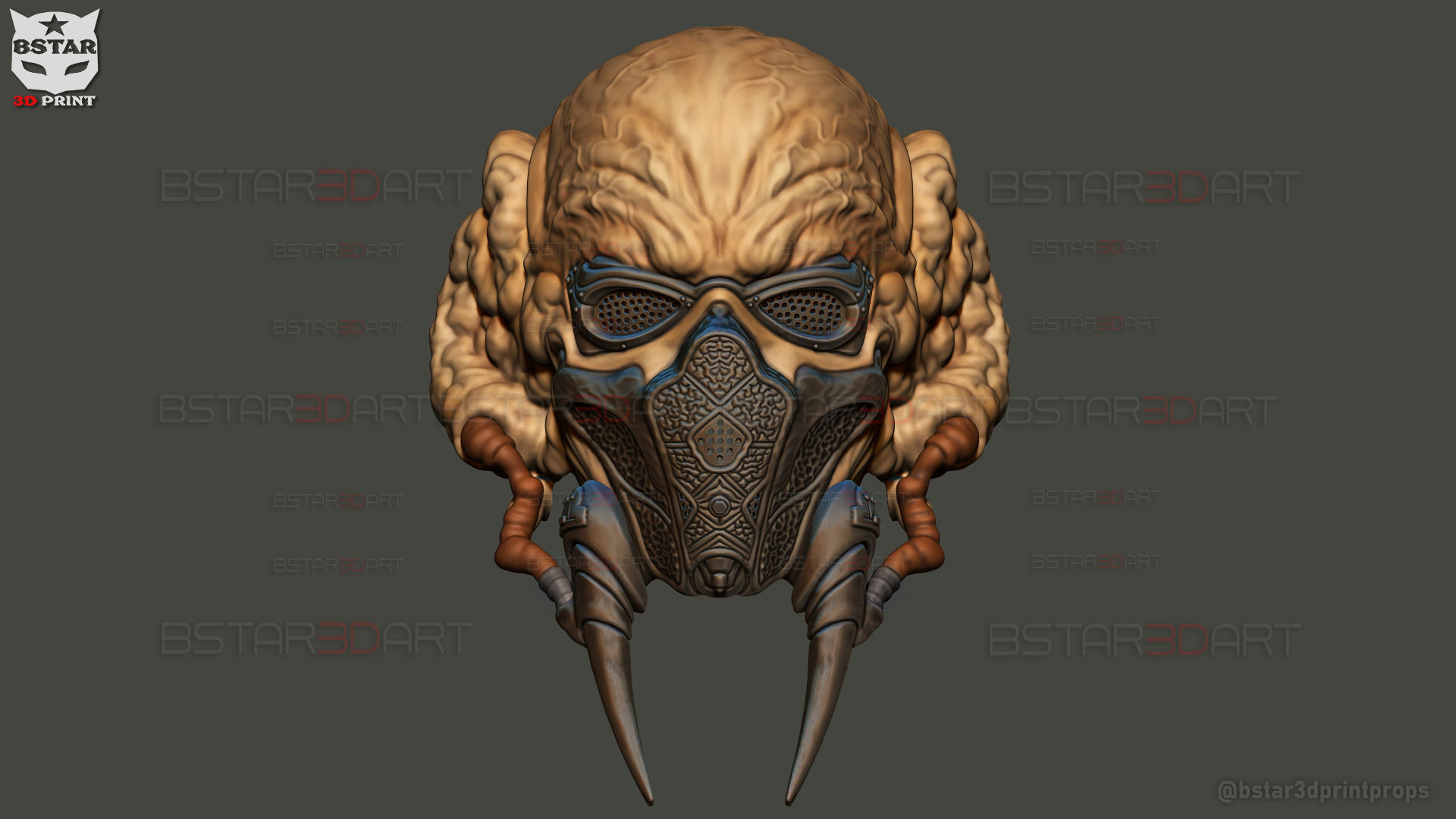 Plo Koon Jedi High Quality Mask  - Star Wars Cosplay 3D print model_7