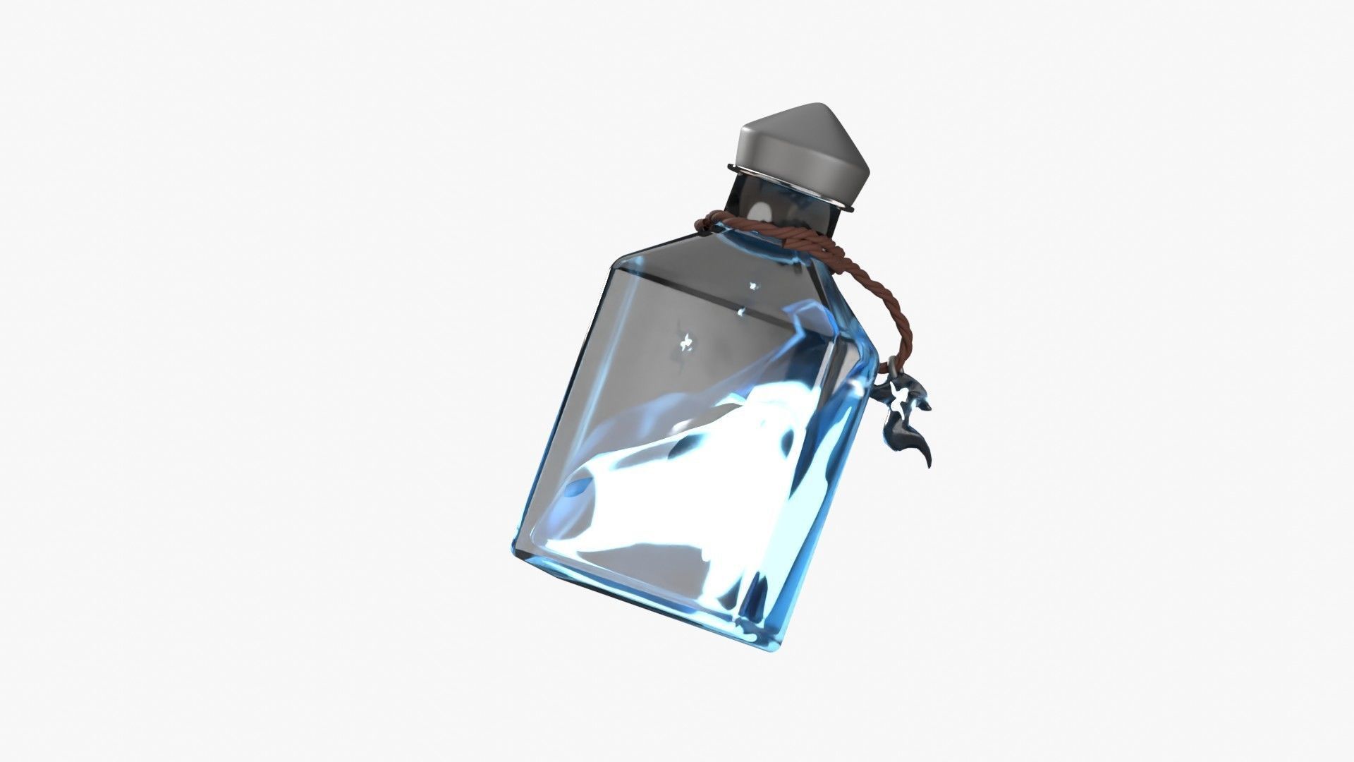 Blue Fire Spell 3D model_11